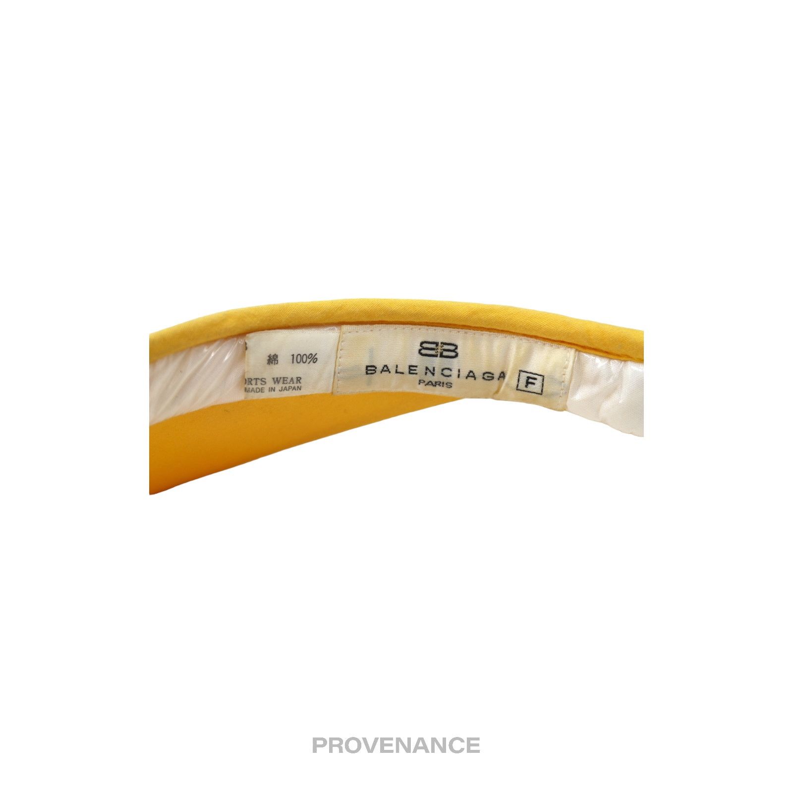 Balenciaga 🔴 Balenciaga Logo Visor - Yellow Size ONE SIZE - 7 Thumbnail