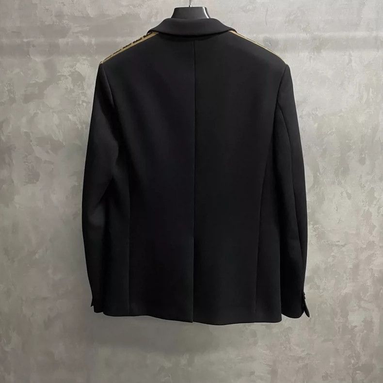 Fendi Fendi Black Logo Suit Jacket Size 48 Size US L / EU 52-54 / 3 - 2 Thumbnail