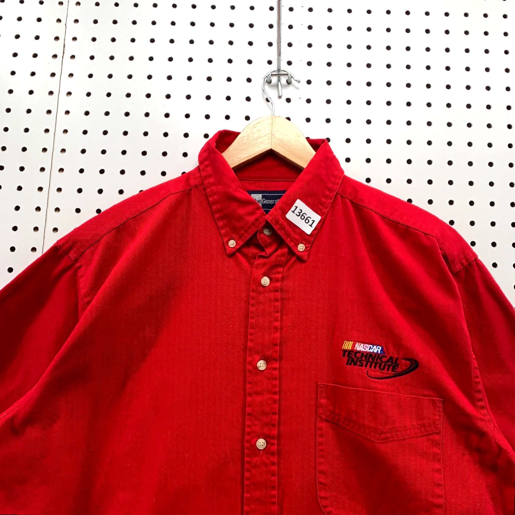 Vintage Vintage NASCAR Technical Institute Red Polo Shirt Men Large Cotton Logo Classic 90s Size US L / EU 52-54 / 3 - 3 Thumbnail