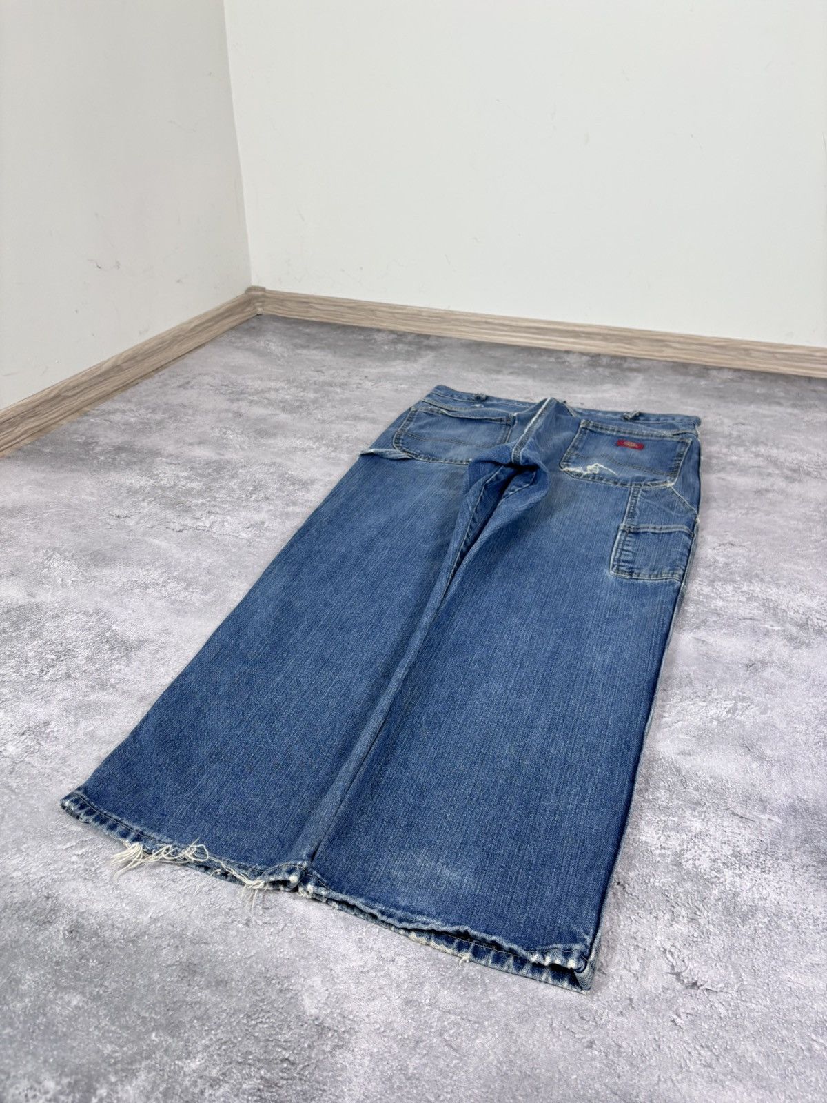 Dickies Dickies Men’s Denim Jeans Faded Blue USA Carpenter Workwear Size US 36 / EU 52 - 3 Thumbnail