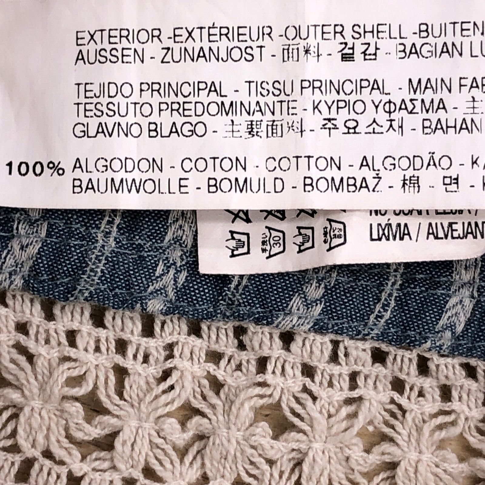 Zara Zara Size S Cardigan Open Front Crochet Trim Tassles Blue Size S / US 4 / IT 40 - 13 Thumbnail