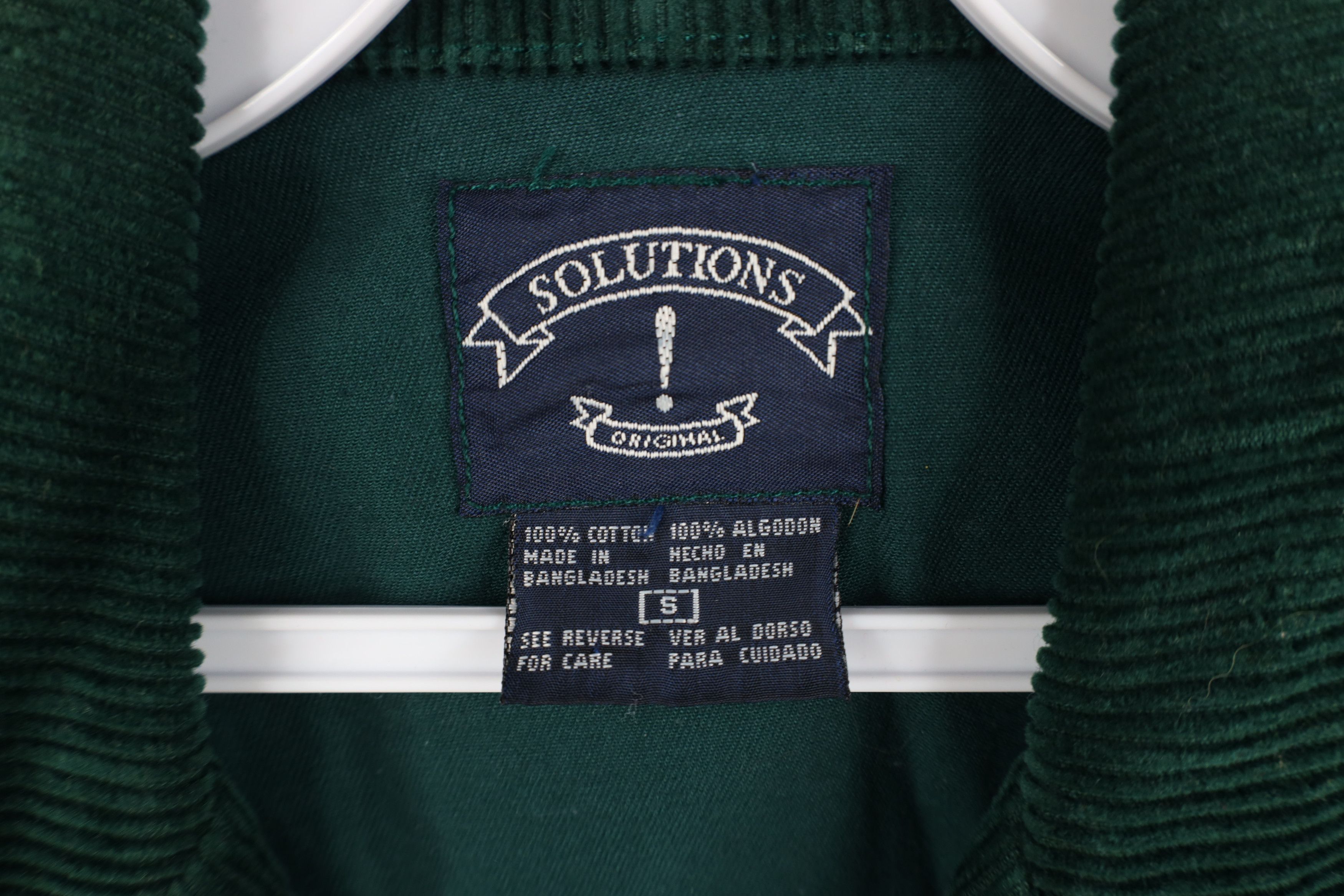 Vintage Vintage 90s Streetwear Corduroy Button Vest Jacket Green Size S / US 4 / IT 40 - 8 Thumbnail