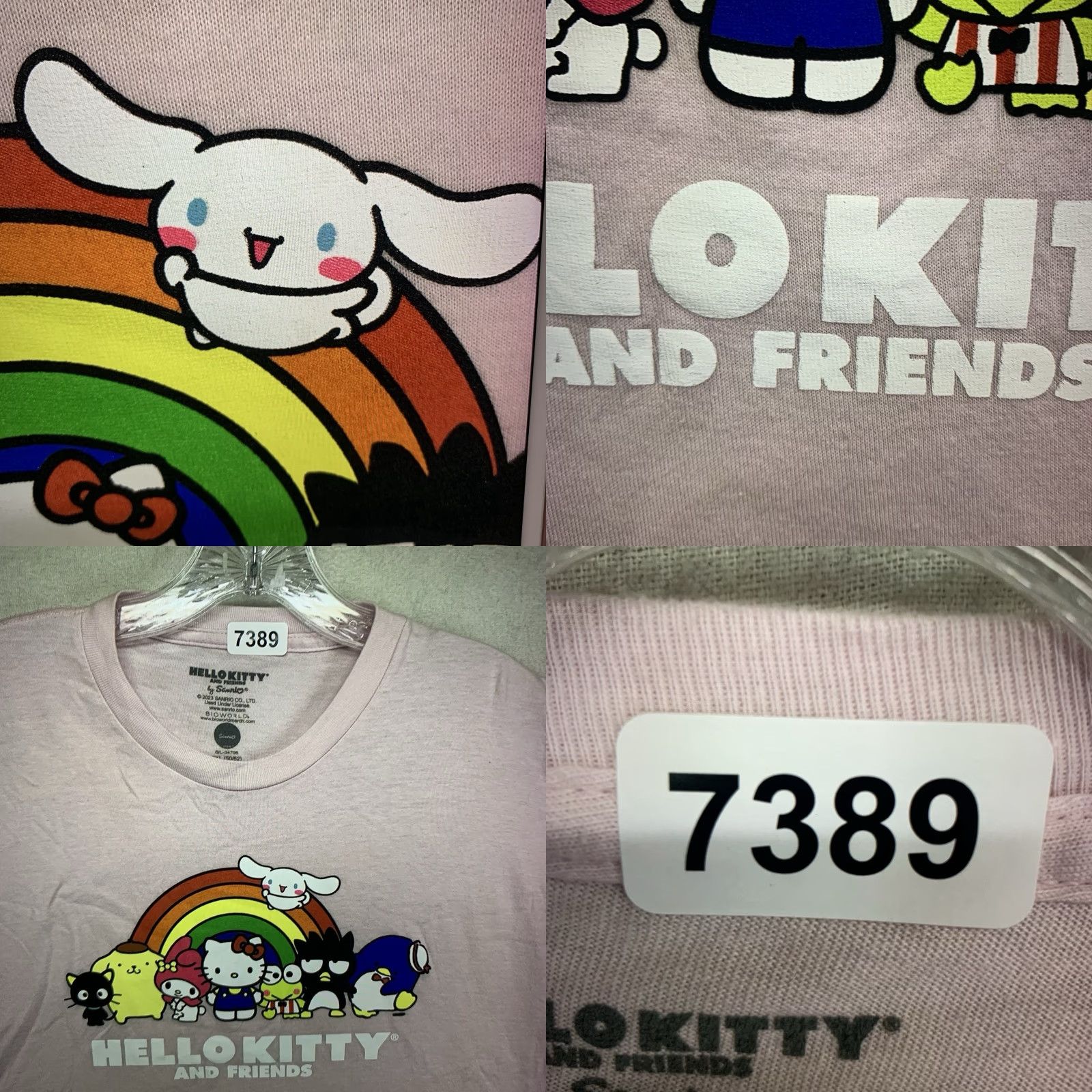 Vintage VINTAGE Hello Kitty T-Shirt Women 2XL Pink Graphic 80s 90s Retro Casual Size XXL / US 16-18 / IT 52-54 - 8 Thumbnail