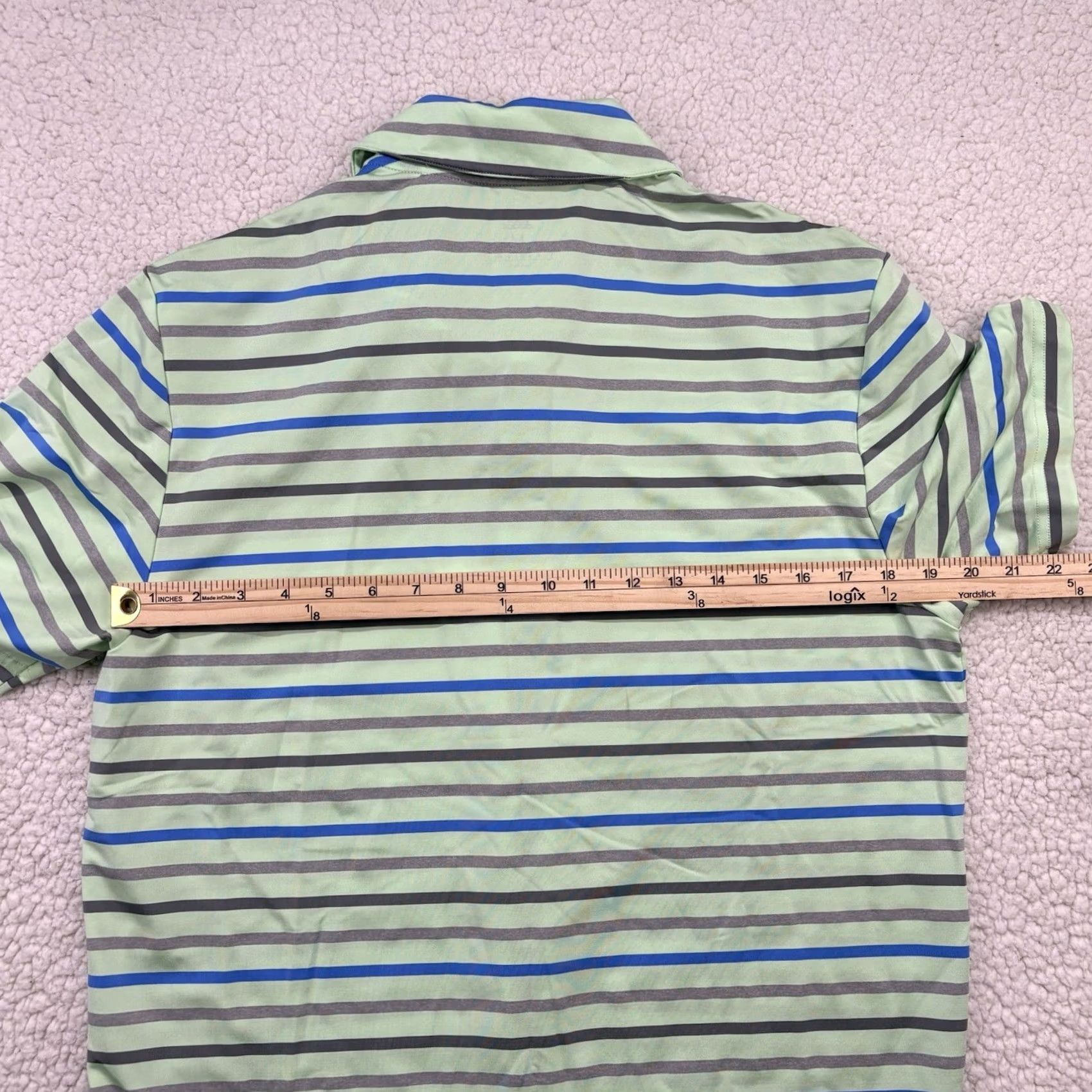 Adidas Adidas Golf Polo Shirt Performance Polo Men's M Multicolor Stripe Short Sleeve Size US M / EU 48-50 / 2 - 6 Thumbnail