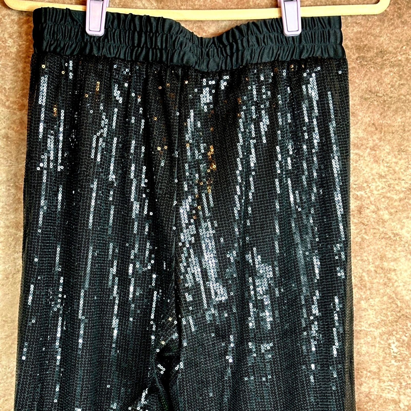 Other Shavonne Dorsey Sequin Jogger Black M Size 29" - 11 Thumbnail