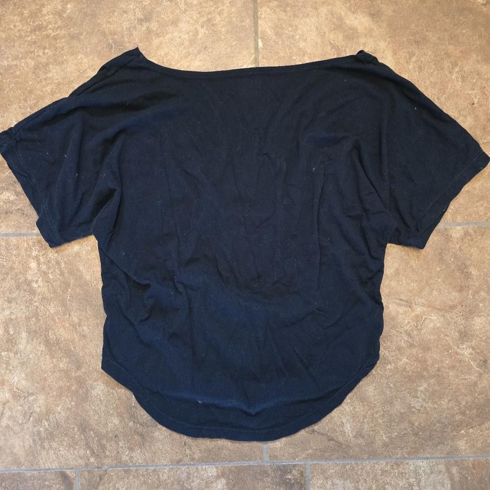 Volcom Black Detailed | VOLCOM | Cropped Short Sleeve Size M / US 6-8 / IT 42-44 - 2 Thumbnail