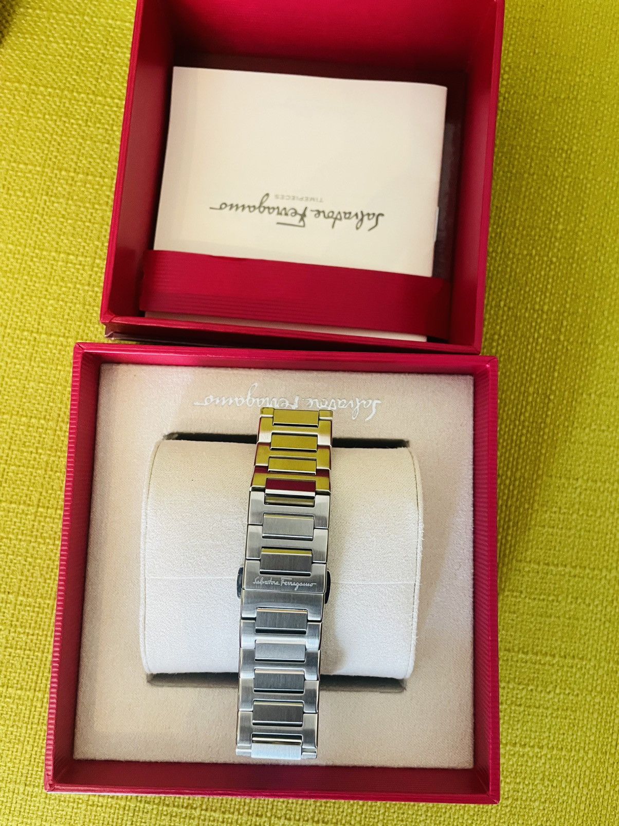Salvatore Ferragamo Salvatore Ferragamo Silver Men's Steel Bracelet Watch Size ONE SIZE - 8 Thumbnail