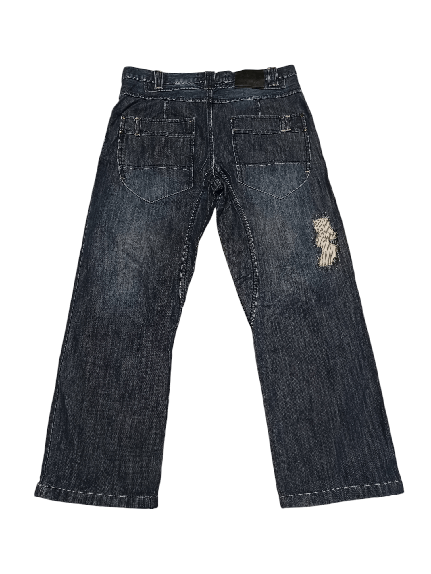 Tantum TANTUM DISTRESSED AVANTGARDE JAPANESE RELAXED JEANS DENIM Size US 34 / EU 50 - 3 Thumbnail