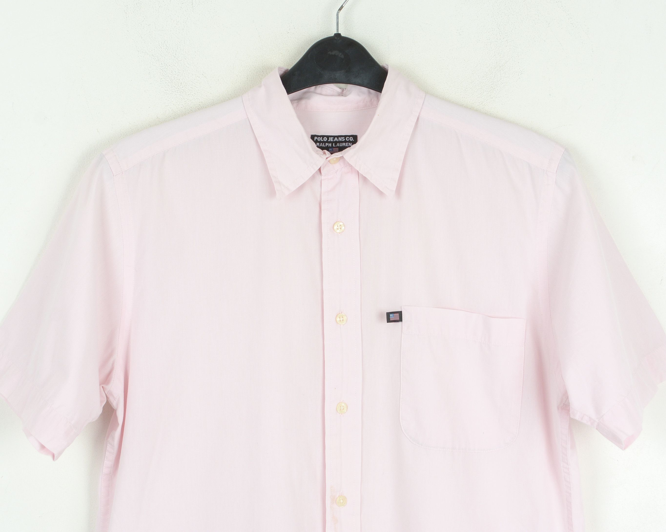 Polo Ralph Lauren Men's Cotton Polo Shirt M Short Sleeved Top Pink Lightweight Size US M / EU 48-50 / 2 - 2 Thumbnail