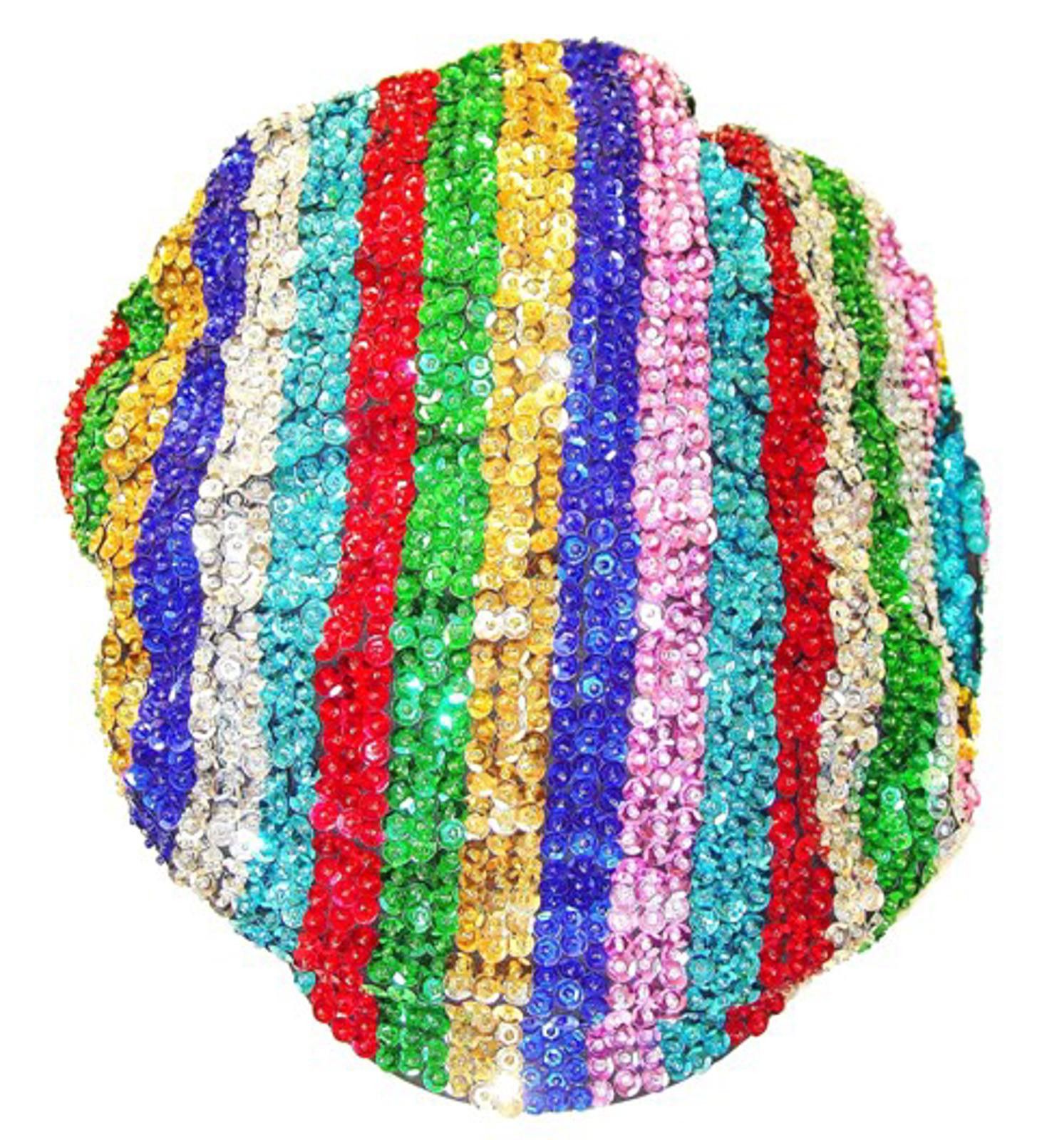 Designer Sequin Beaded Brando Cap Rainbow Size ONE SIZE - 1 Preview