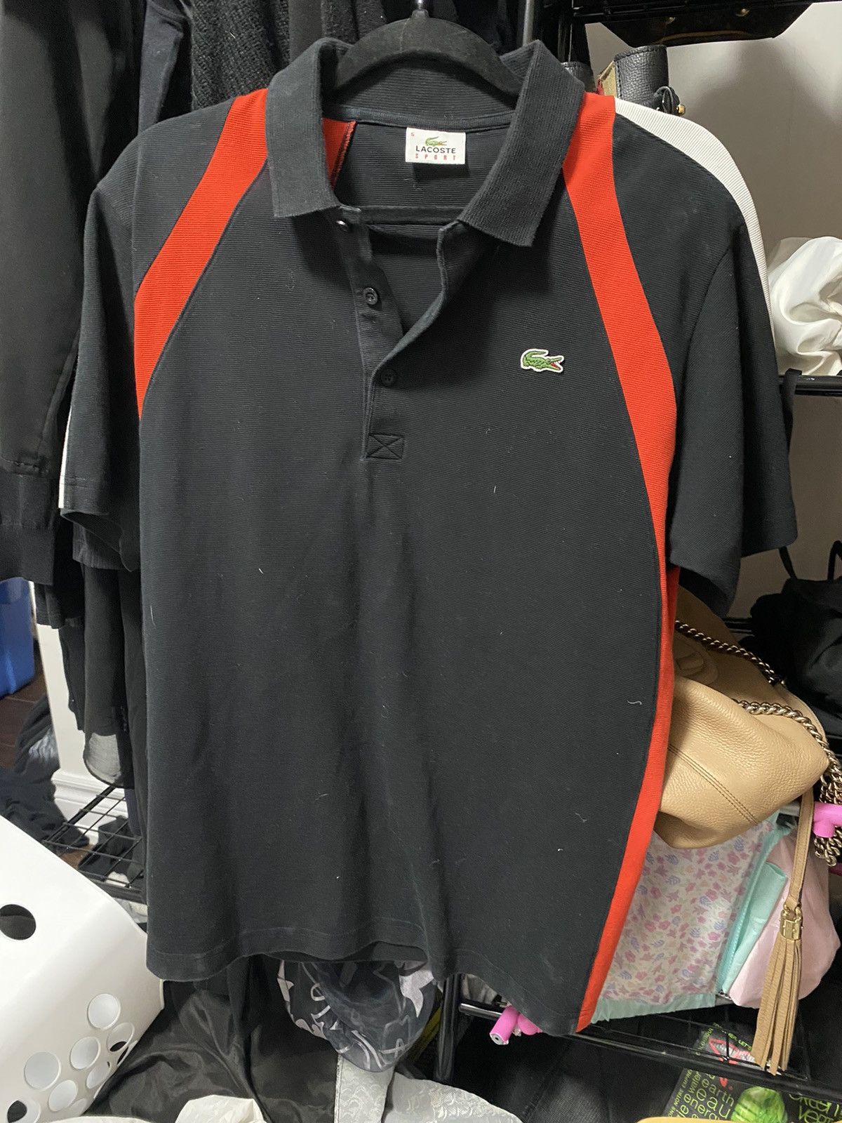 Lacoste Black and Red Lacoste Sport Polo Men’s Small Size US S / EU 44-46 / 1 - 1 Thumbnail