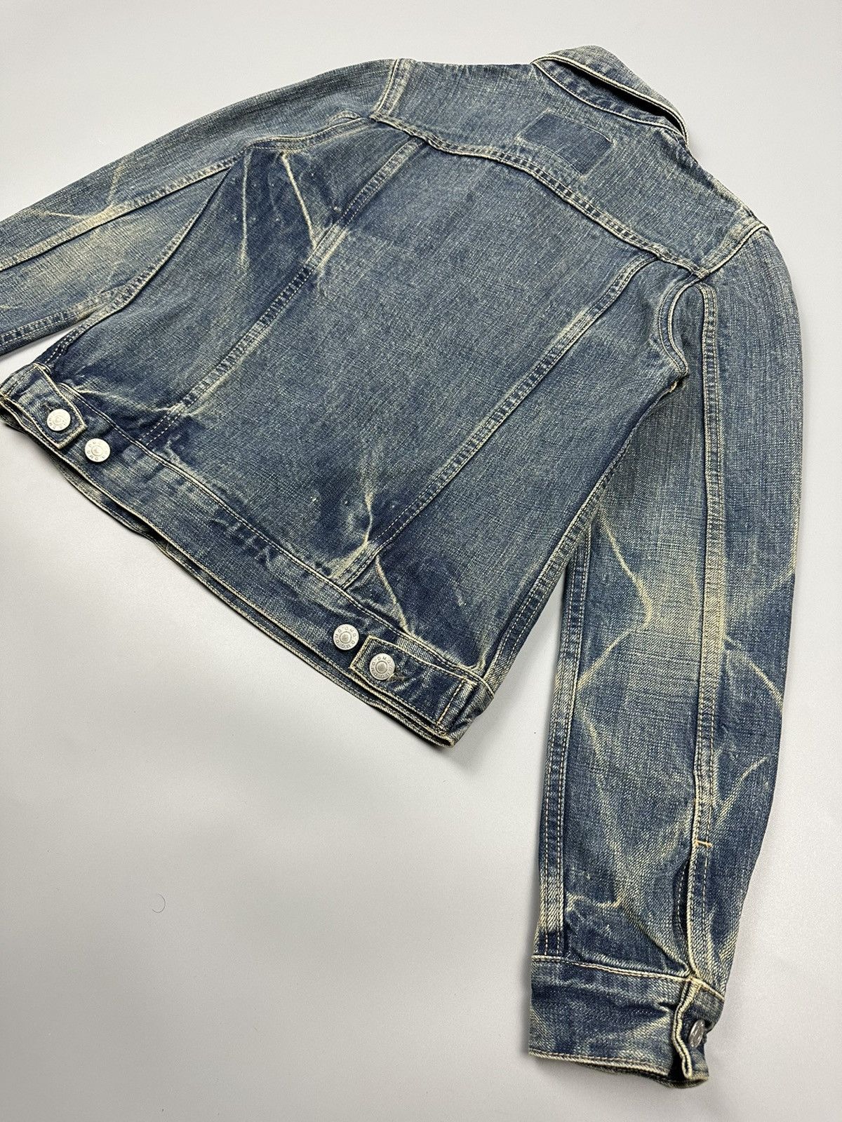 Japanese Brand Vintage Domingo D.M.G Lightning Denim Jacket Size US S / EU 44-46 / 1 - 4 Thumbnail