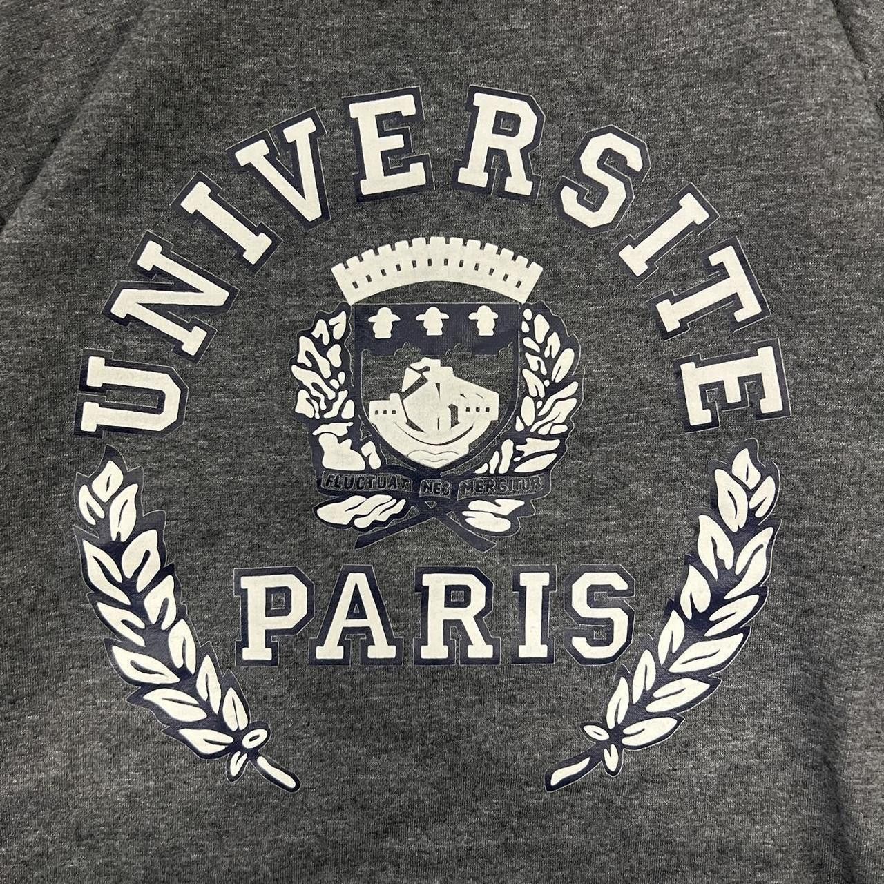 Vintage Crazy Vintage Y2K/2000s Université of Paris cité (University of Paris) College Essential Alam fashion Premium Hoodie! Size US XL / EU 56 / 4 - 4 Thumbnail