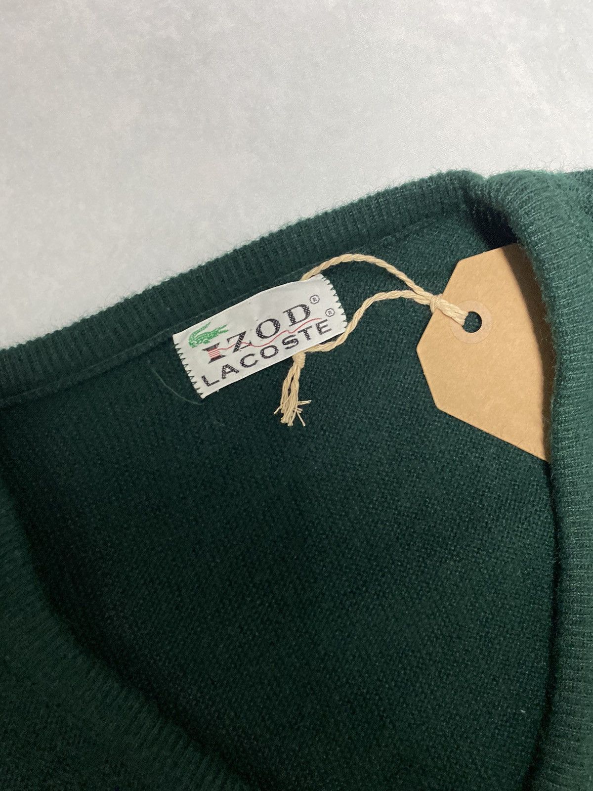 Lacoste × Vintage Crazy Y2K 60’s Lacoste Izod V Neck Sweater XL Size US XL / EU 56 / 4 - 3 Thumbnail