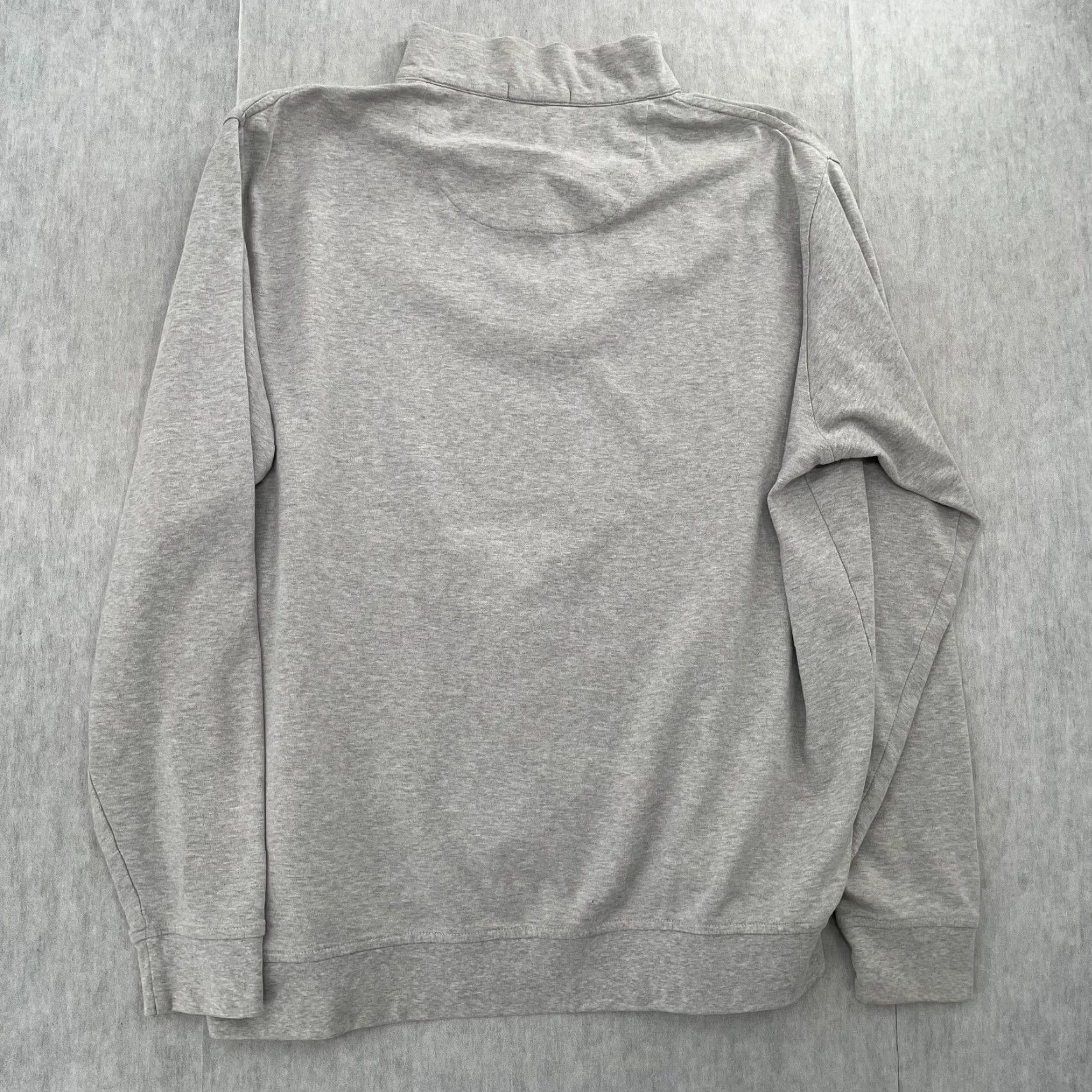 Peter Millar Peter Millar Sweater Adult XL Golf Mens Pullover 1/4 Zip Gray Mock Neck Logo Embroidered Size US XL / EU 56 / 4 - 2 Thumbnail