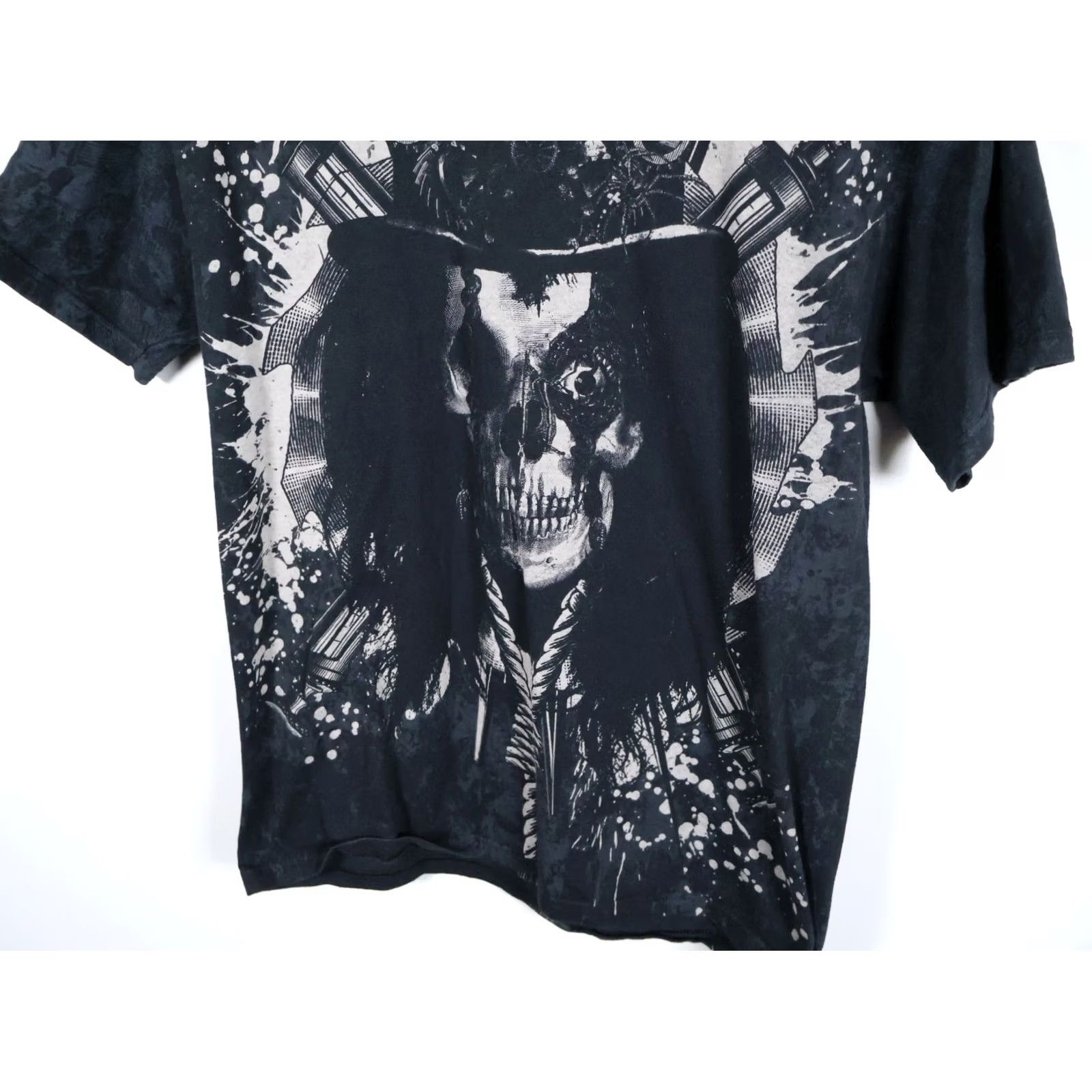 Hanes Alice Cooper Theatre of Death Tour T-Shirt Men M Black Cotton Logo Double-Sided Vintage No Size US M / EU 48-50 / 2 - 7 Thumbnail