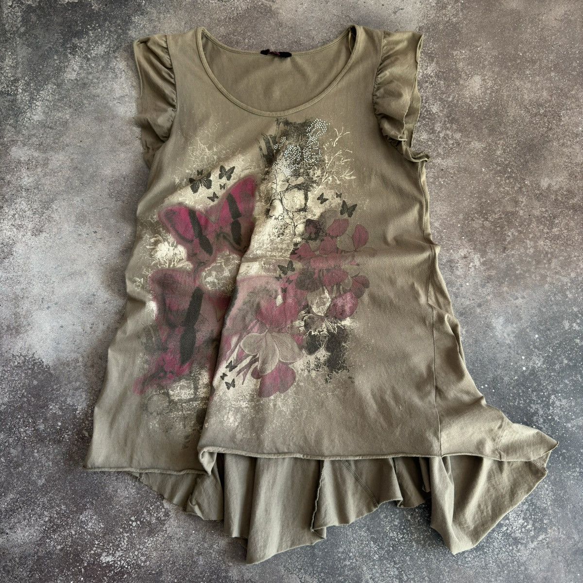 Hysteric Glamour Amazing Y2K Asymmetric T-Shirt / Dress Size M / US 6-8 / IT 42-44 - 1 Thumbnail