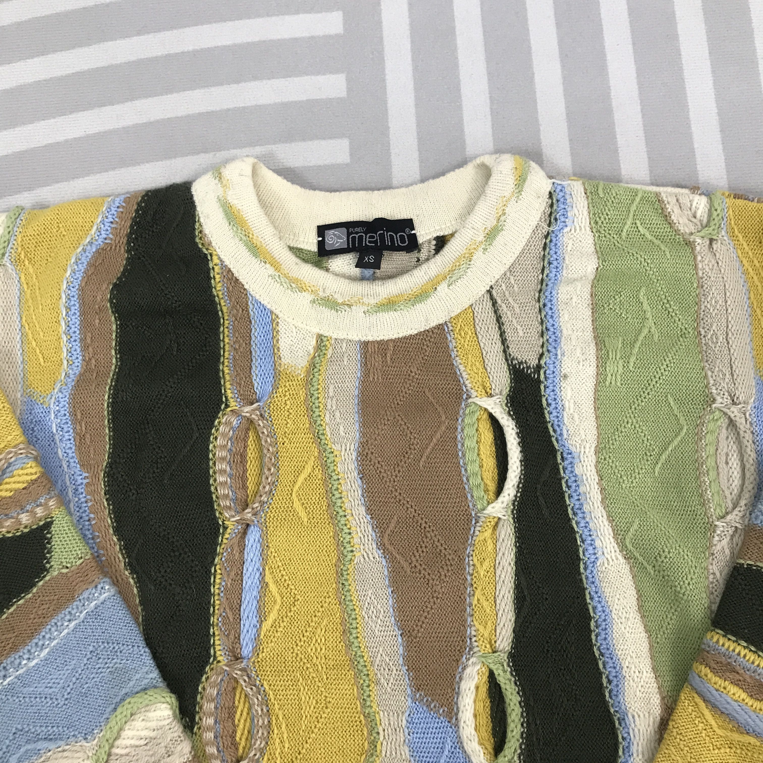 Japanese Brand × Vintage Vintage Purely Marino design Coogi Knitwear Jacket Size US XS / EU 42 / 0 - 8 Thumbnail
