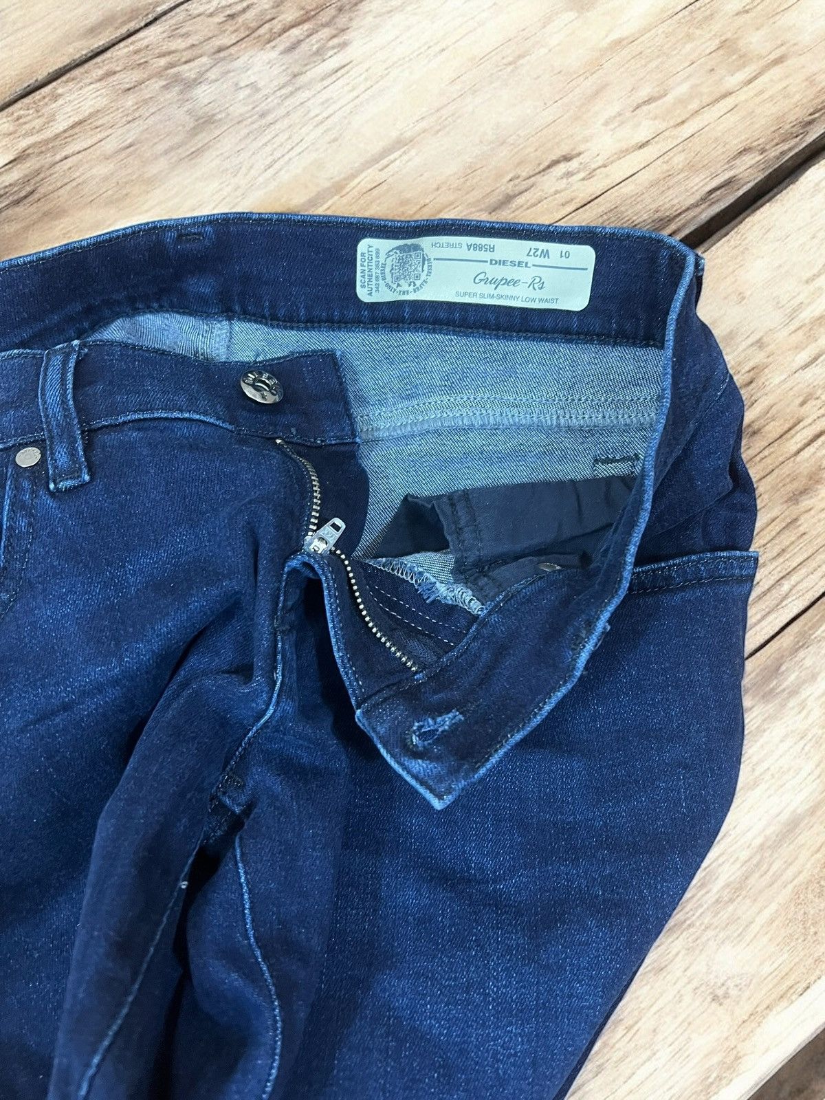 Diesel Diesel Grupee-Rs super Slim skinny jeans size W27 L30 Size 27" / US 4 / IT 40 - 5 Thumbnail