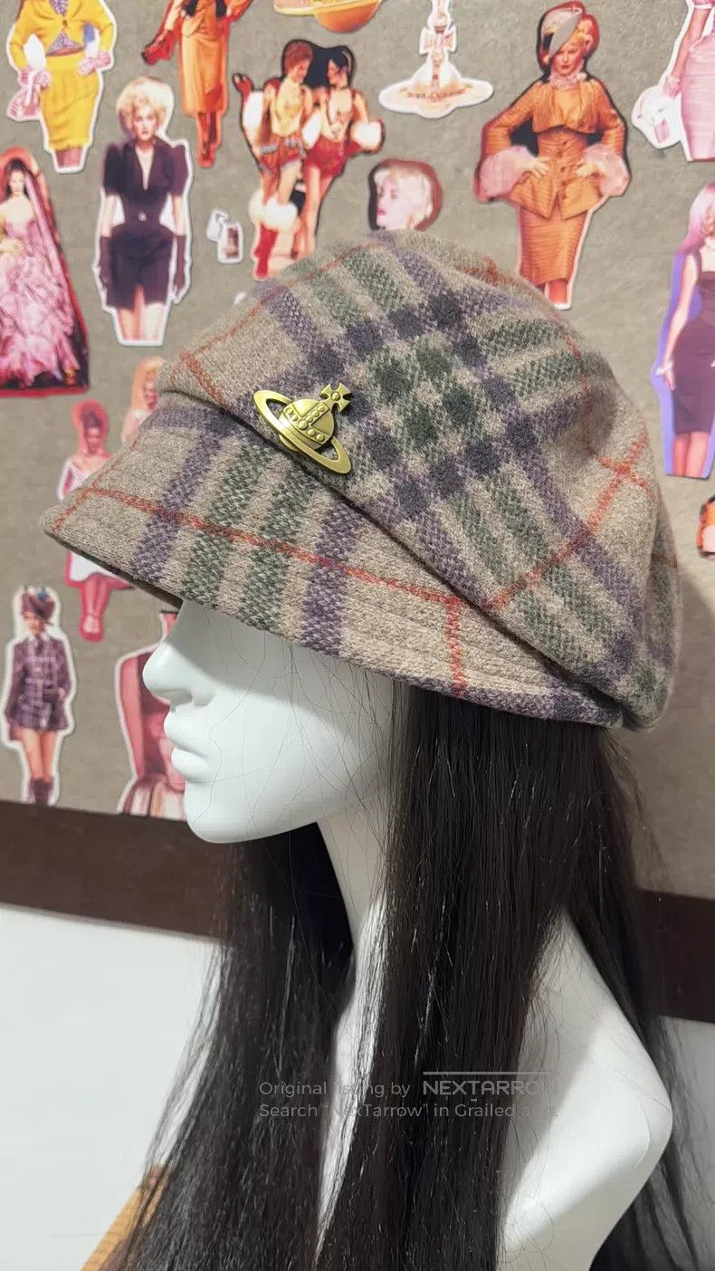 Vivienne Westwood Vivienne Westwood Purple Newsboy Hat Size ONE SIZE - 1 Thumbnail