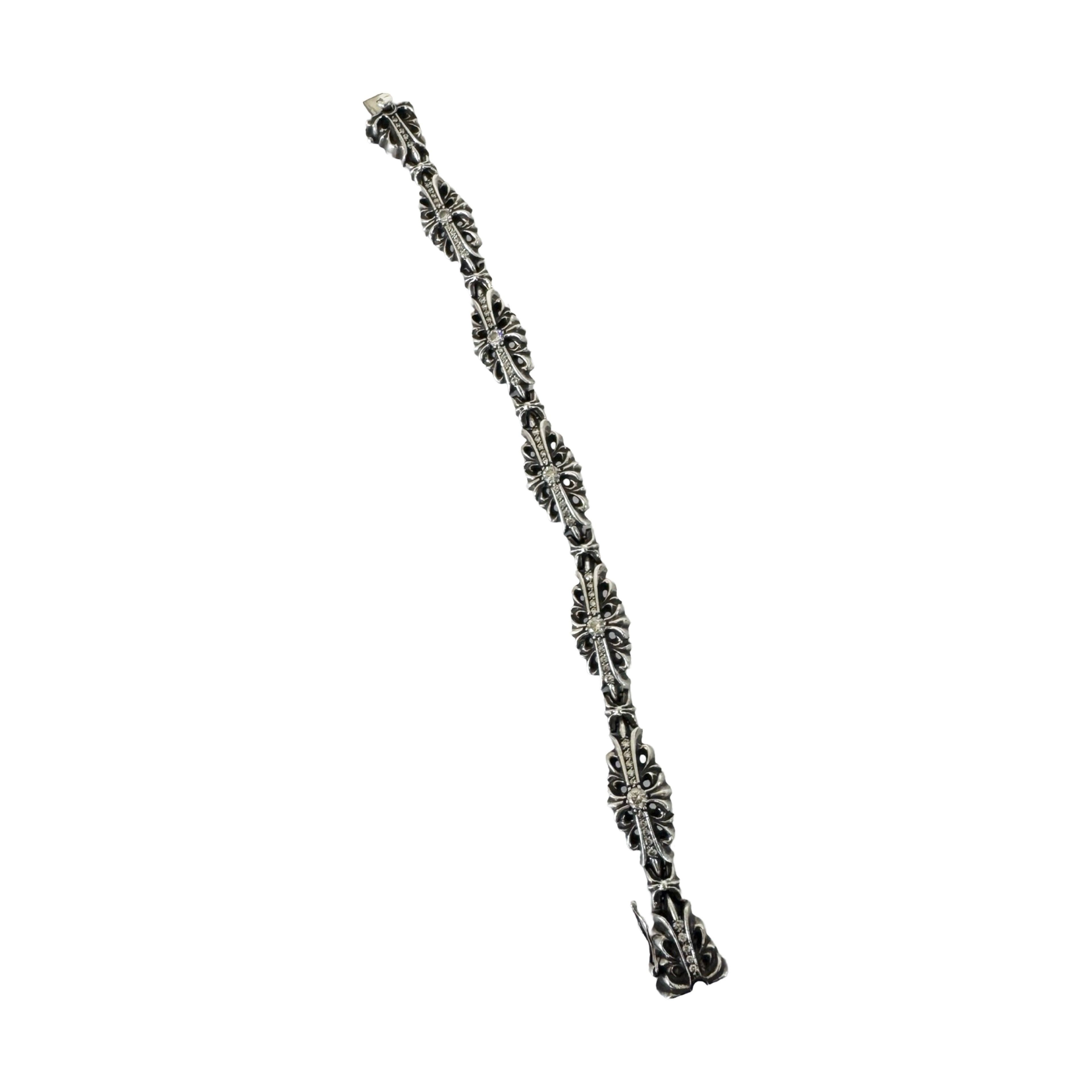 Chrome Hearts Chrome Hearts Diamond Flare Floral Cross 6 Link Size ONE SIZE - 14 Thumbnail