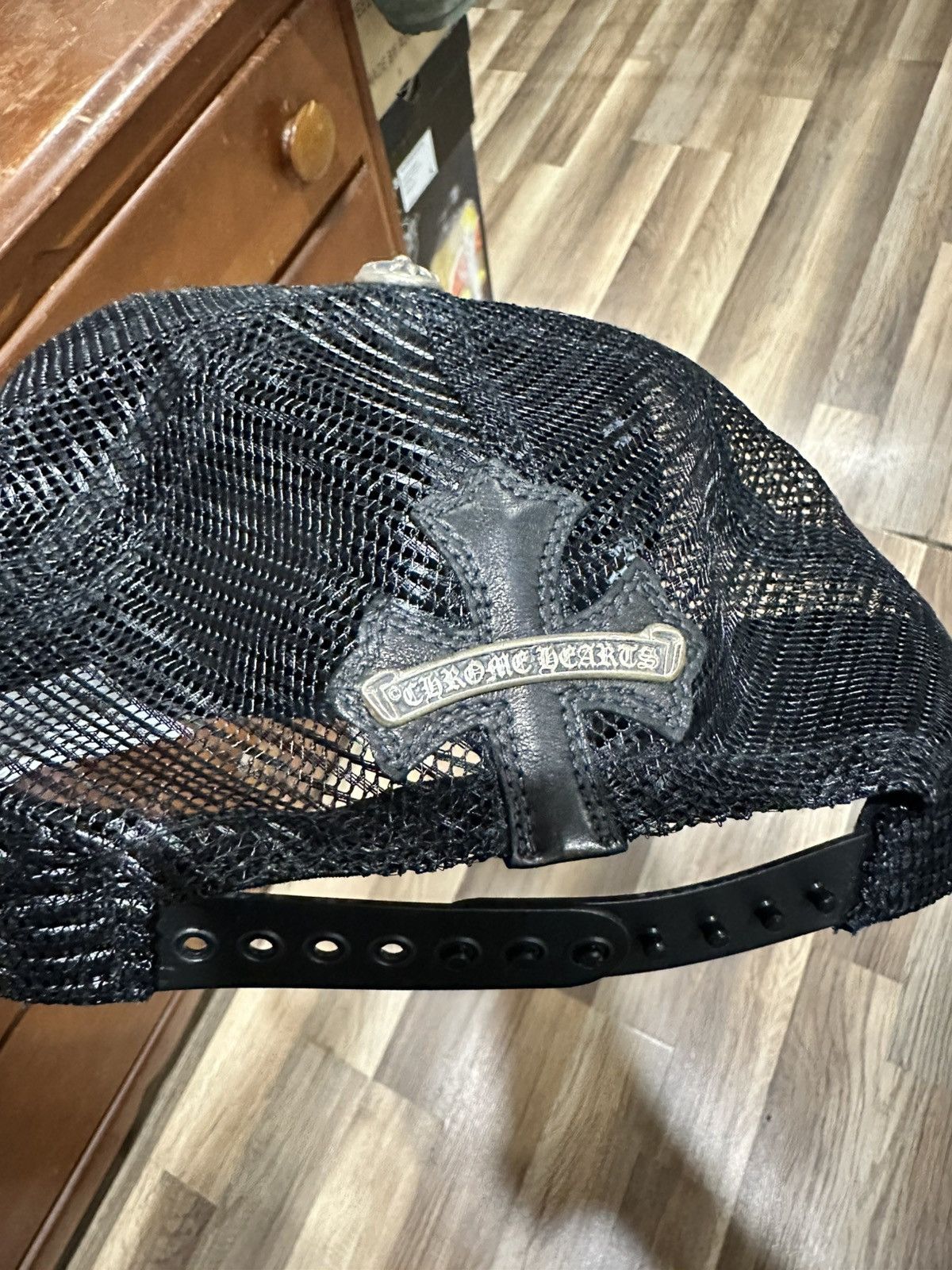 Chrome Hearts Chrome Hearts All Leather Trucker Hat with Cross Patches Size ONE SIZE - 7 Thumbnail