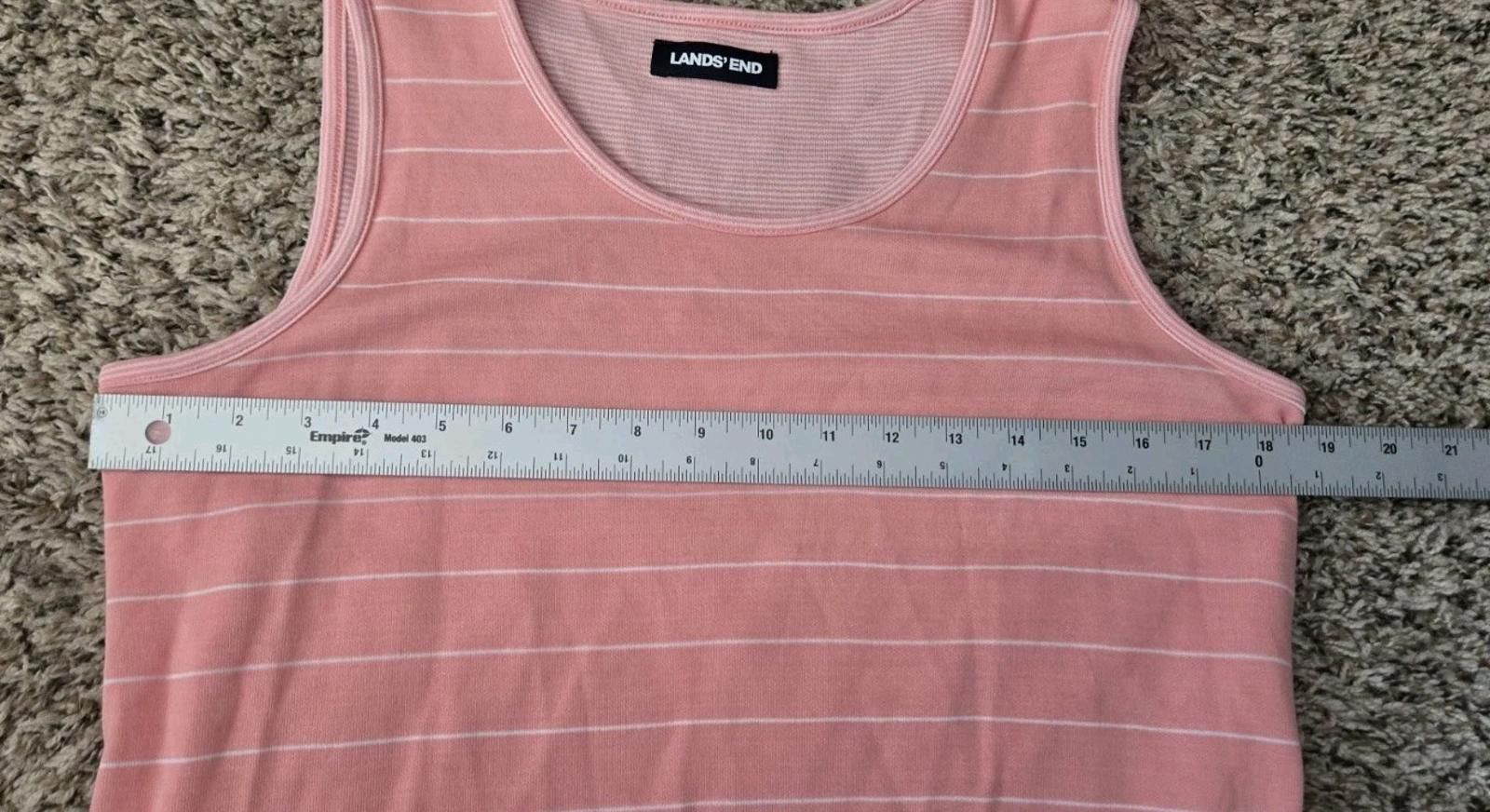 Lands' End Lands End Pink White Pin Striped Sleeveless Dress Womens Siz Size M / US 6-8 / IT 42-44 - 10 Thumbnail