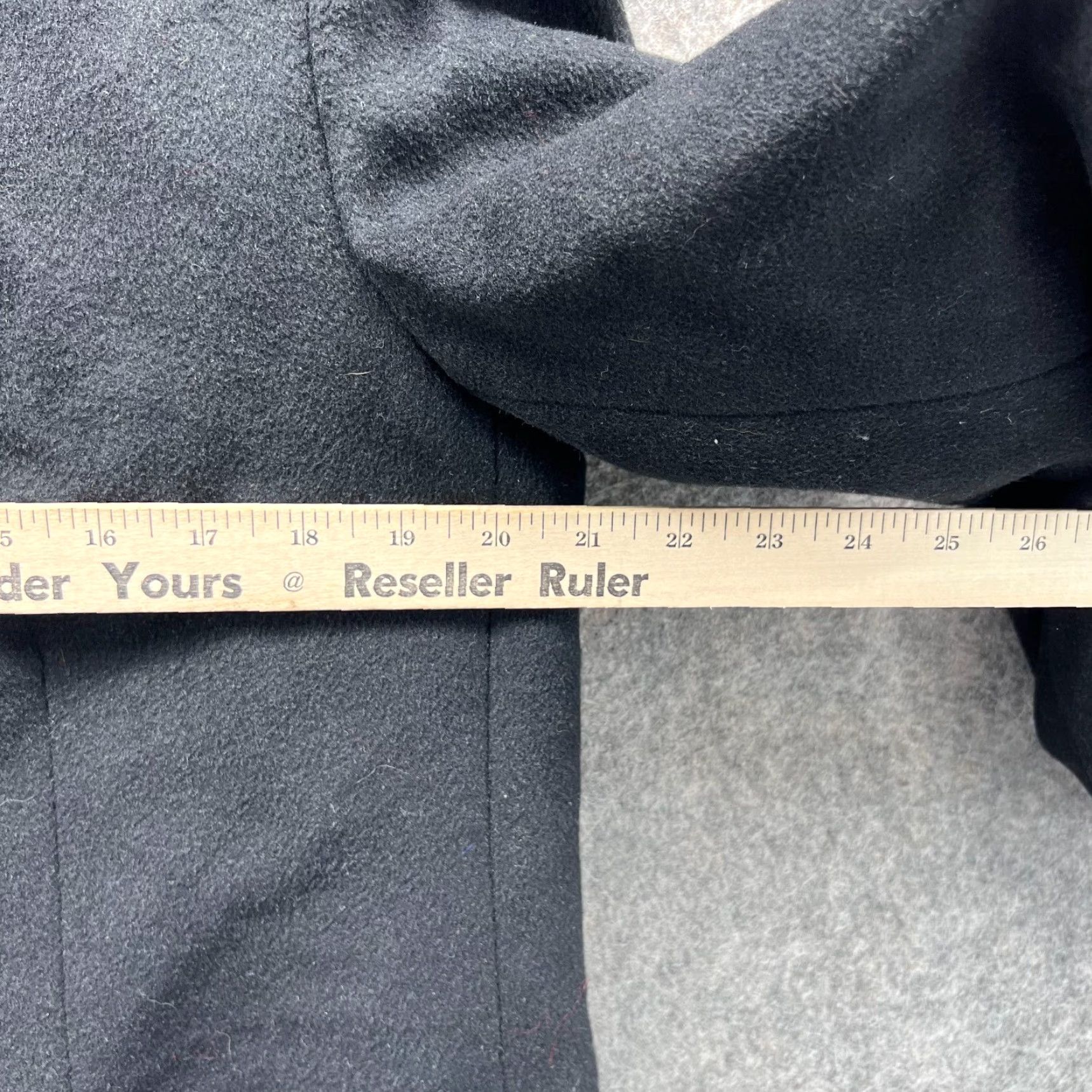 Ralph Lauren VINTAGE Lauren Ralph Lauren Trench Coat Jacket Womens 14 Black Label Wool Long Sleeve Button Logo All Seasons Fall Winter Spring，以 Size XL / US 12-14 / IT 48-50 - 5 Thumbnail