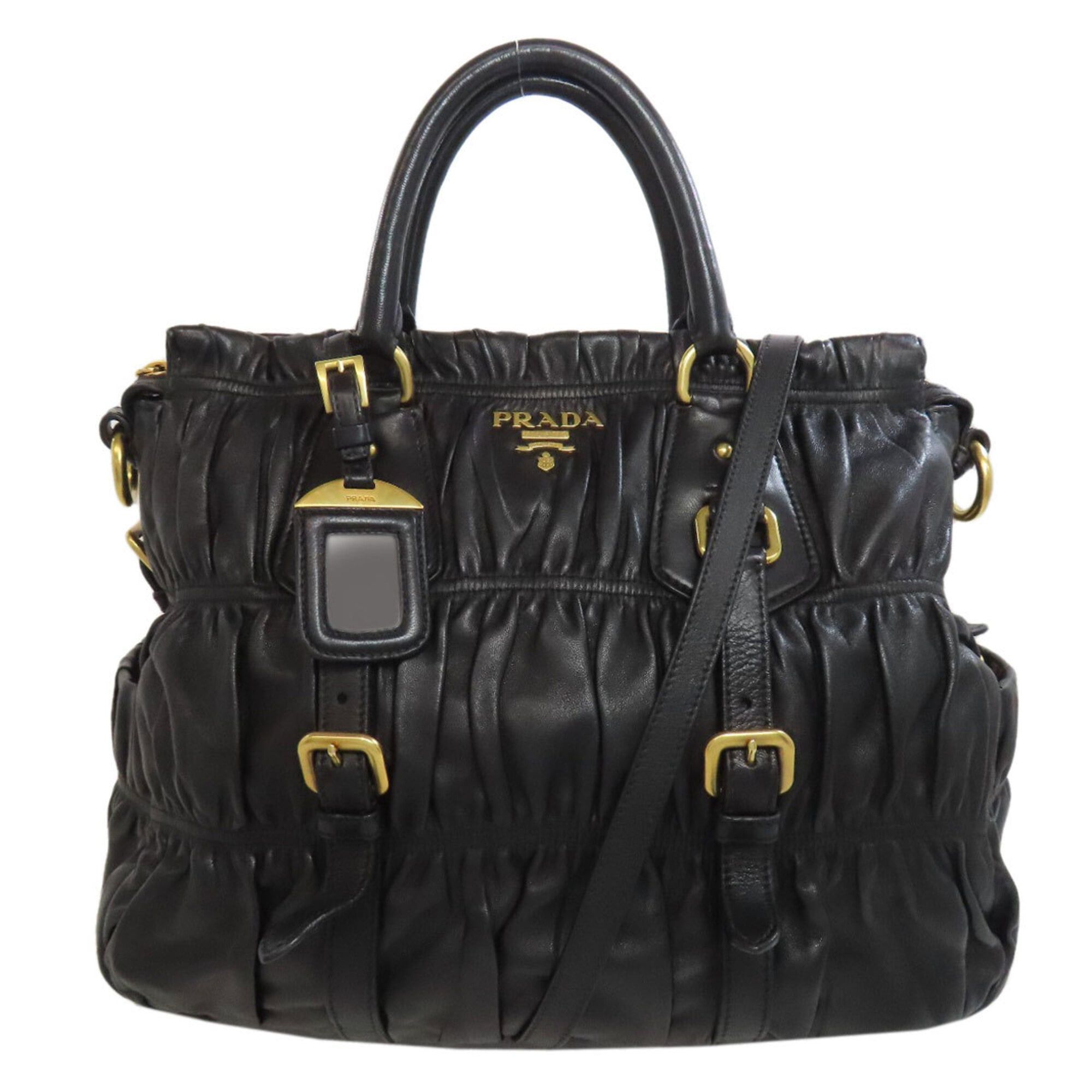 Prada Prada 2-way handbag, lambskin, women's. Size ONE SIZE - 1 Thumbnail
