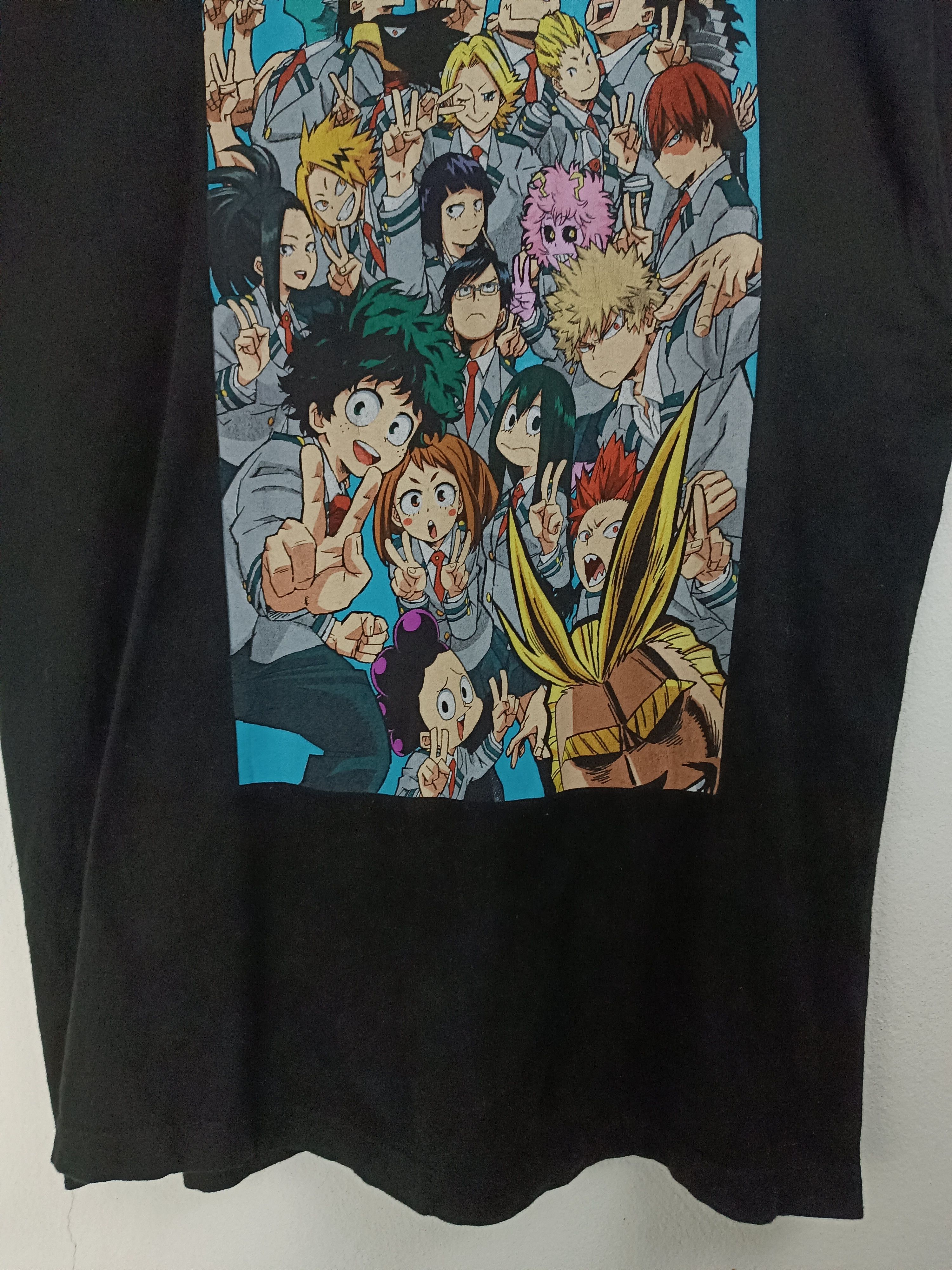 Anime VINTAGE MY HERO ACADEMIA CHARACTERS TEE deku all might shoto Size US XL / EU 56 / 4 - 7 Thumbnail