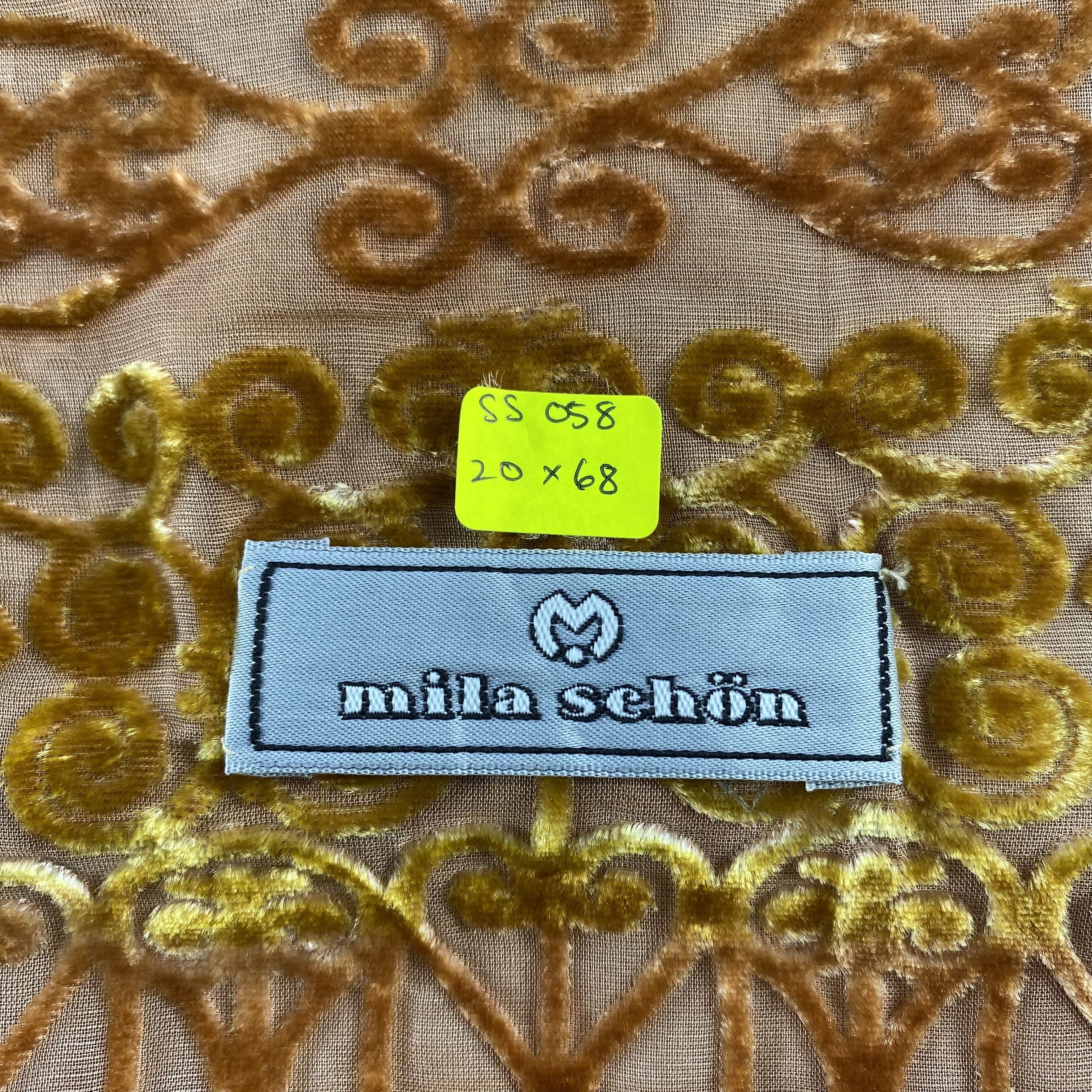 Japanese Brand × Mila Schon × Vintage Vintage Mila Schon Silk Scarf Hand Rolled Floral SS058 Size ONE SIZE - 7 Thumbnail