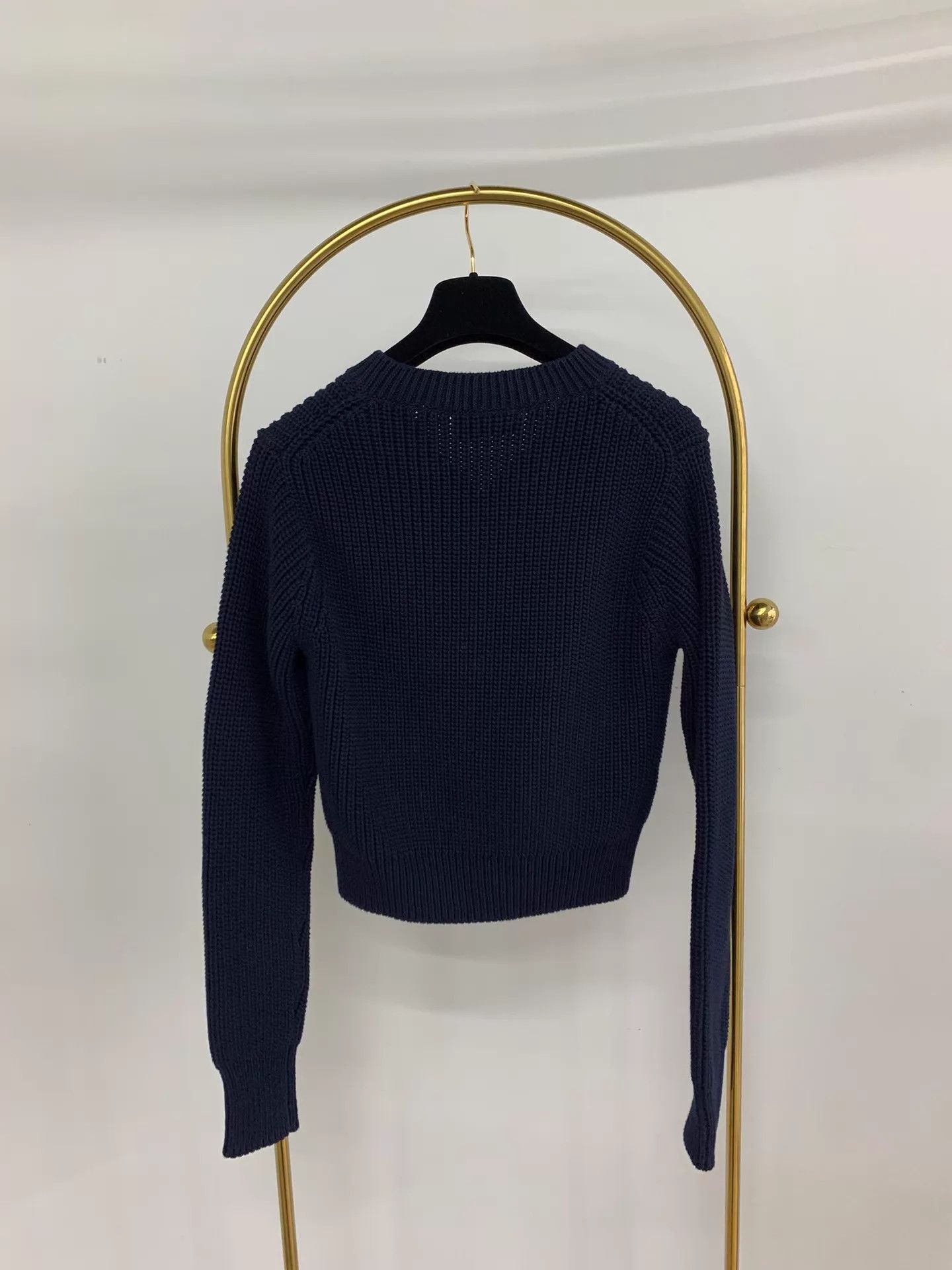 Prada Prada Navy Blue Knit Sweater 42 New Size M / US 6-8 / IT 42-44 - 3 Thumbnail