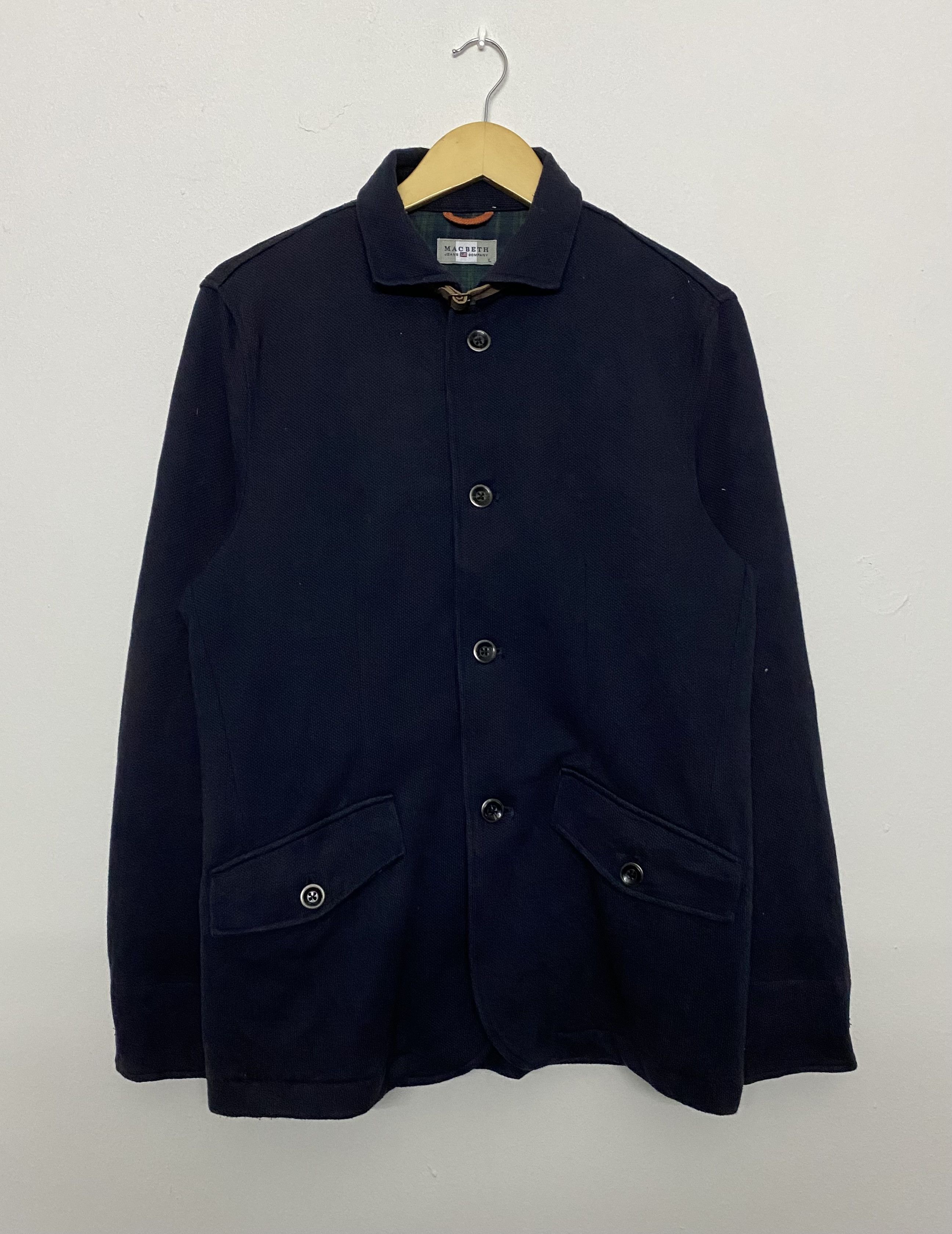 Macbeth MACBETH JEANS COMPANY Dark Blue Button Jacket L Size US L / EU 52-54 / 3 - 1 Thumbnail