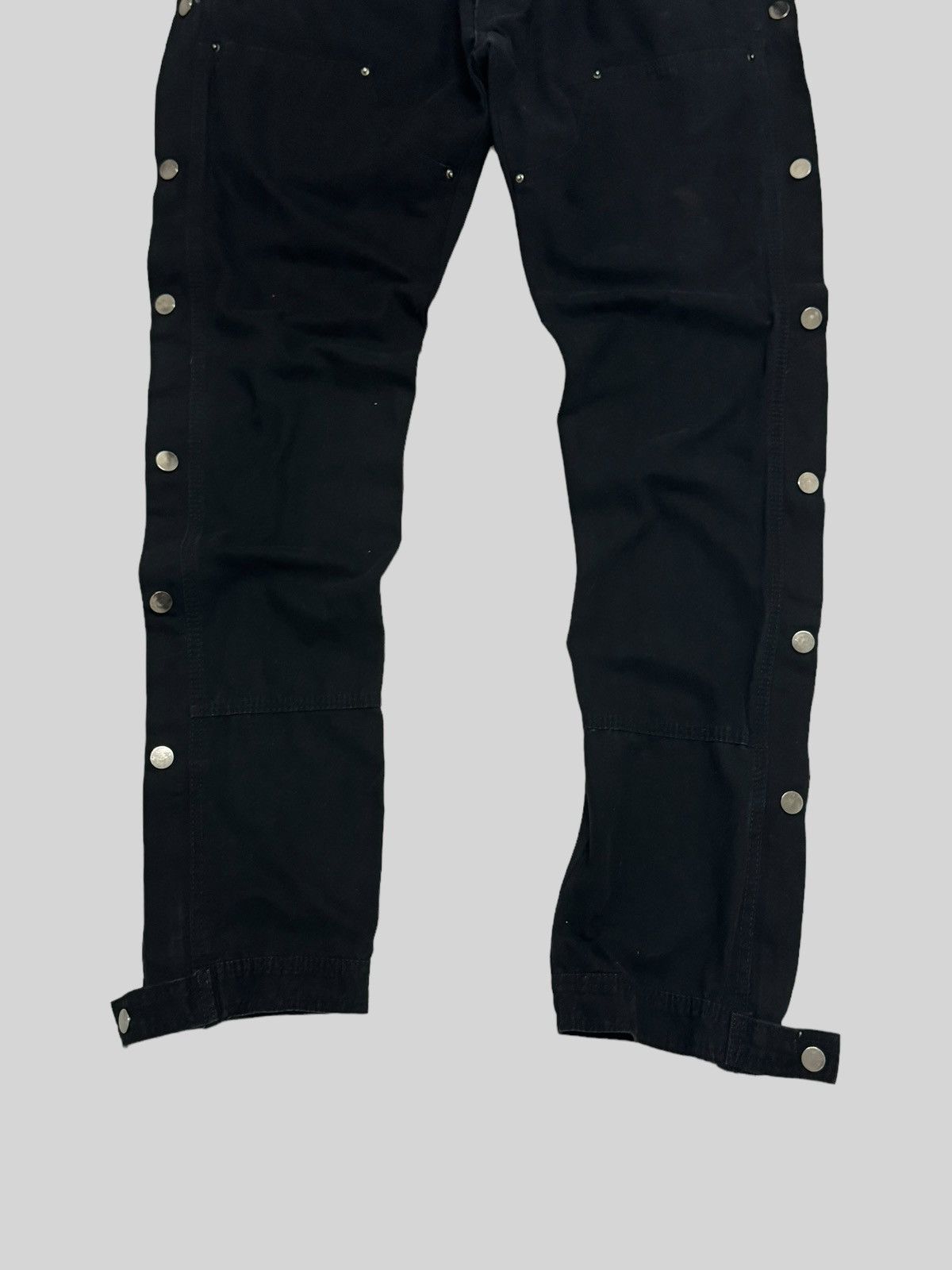 Hysteric Glamour × Japanese Brand Vintage MNML Double Knee Side Button Zipper Bondage Denim Size US 33 - 5 Thumbnail