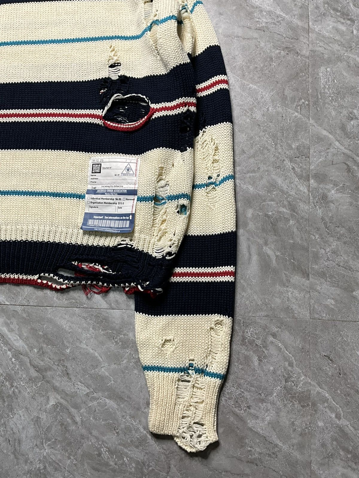 Maison MIHARA YASUHIRO MMY Distressed Decorative Zipped Sweater Size US M / EU 48-50 / 2 - 5 Thumbnail