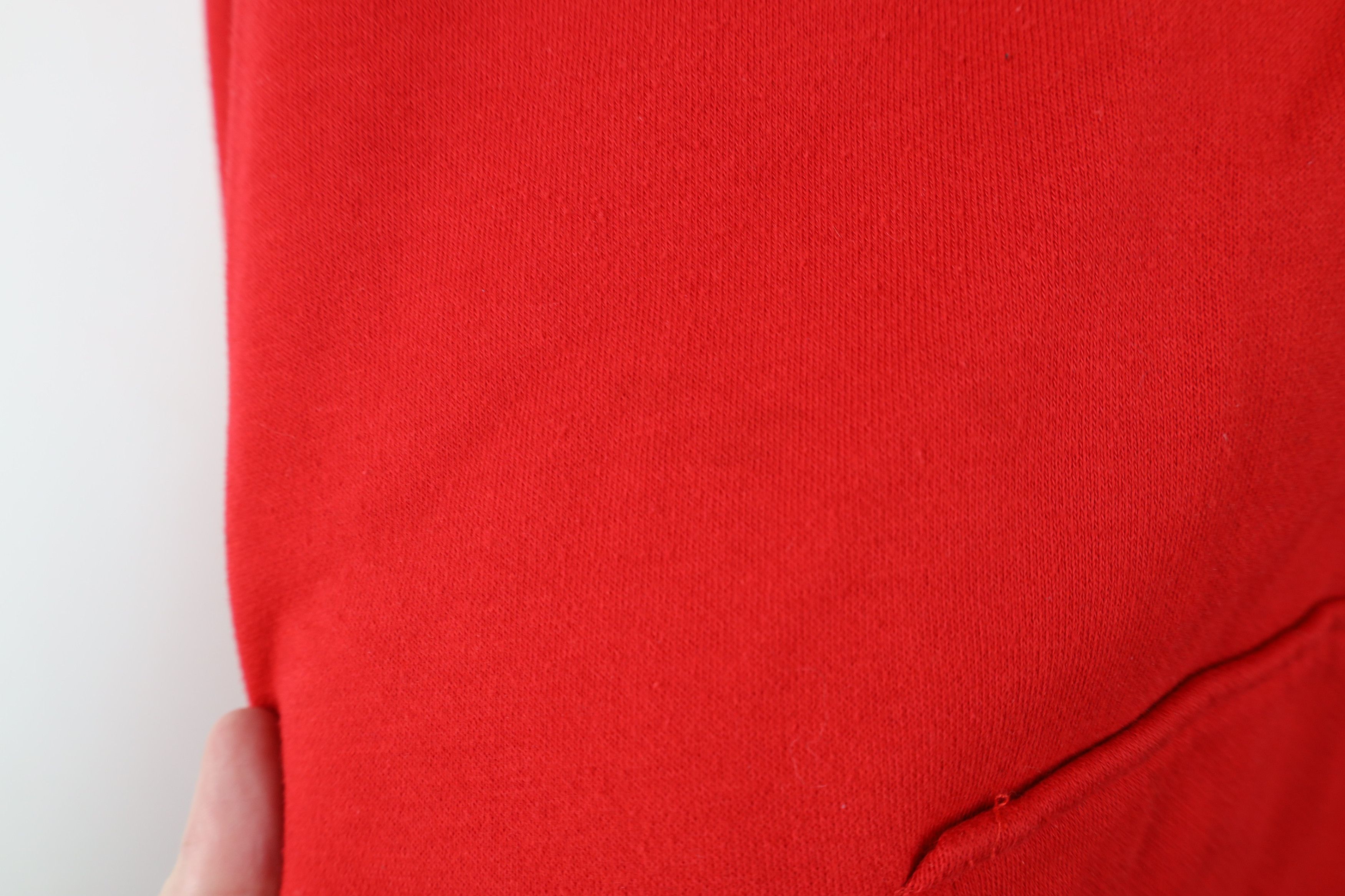 Gap Vintage 80s 90s Gap Sport Faded Blank Hoodie Sweatshirt Red Size M / US 6-8 / IT 42-44 - 5 Thumbnail