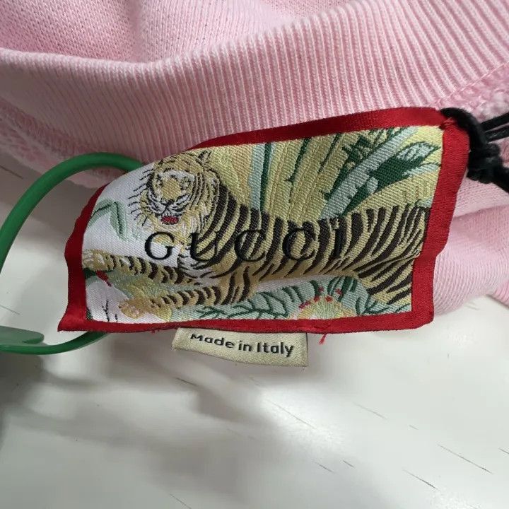 Gucci Gucci Pink Tiger Print Sweatshirt for Women-2507 Size L / US 10 / IT 46 - 6 Thumbnail