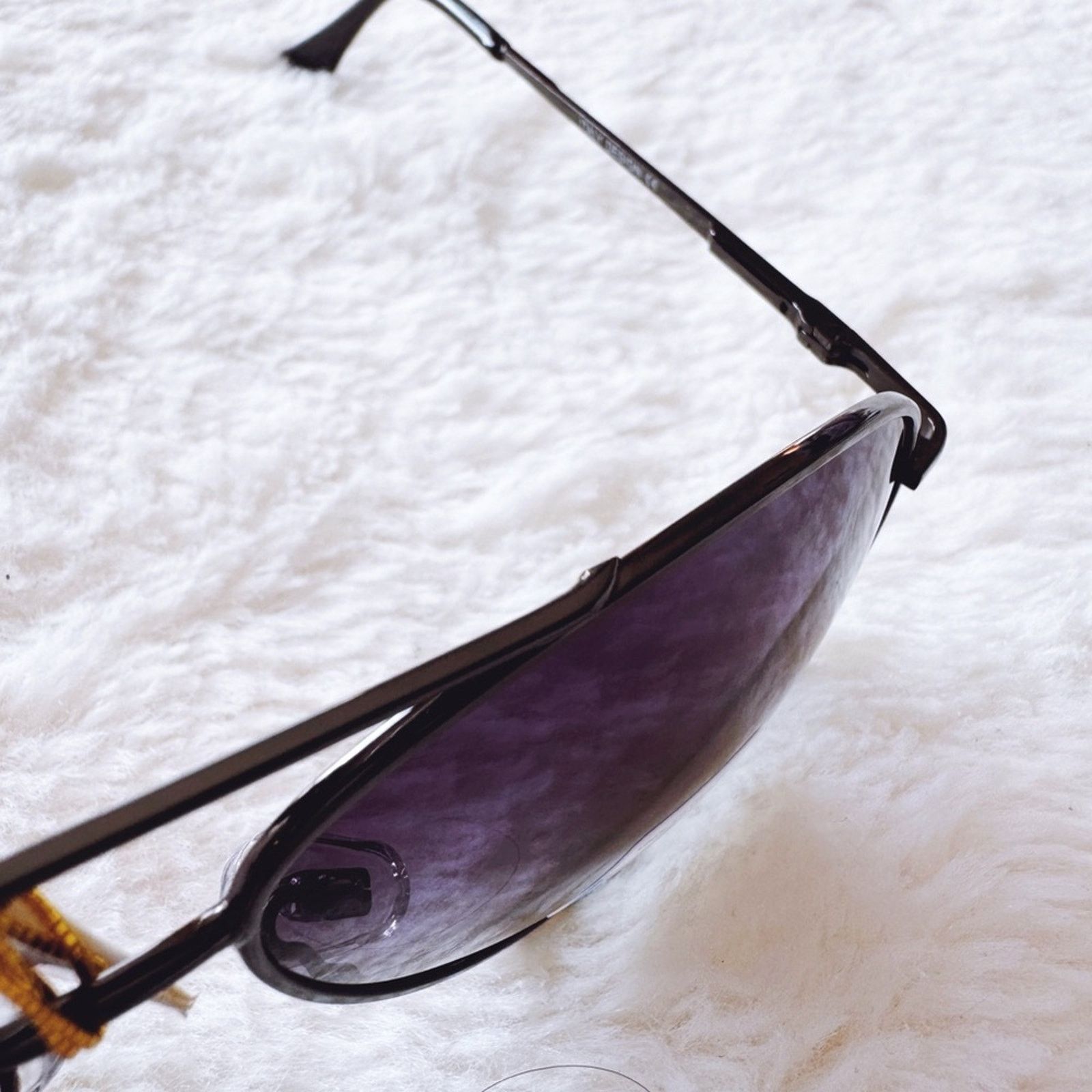 Other Freya Black W/Black Rim Polarized Aviator Sunglasses Size ONE SIZE - 7 Thumbnail