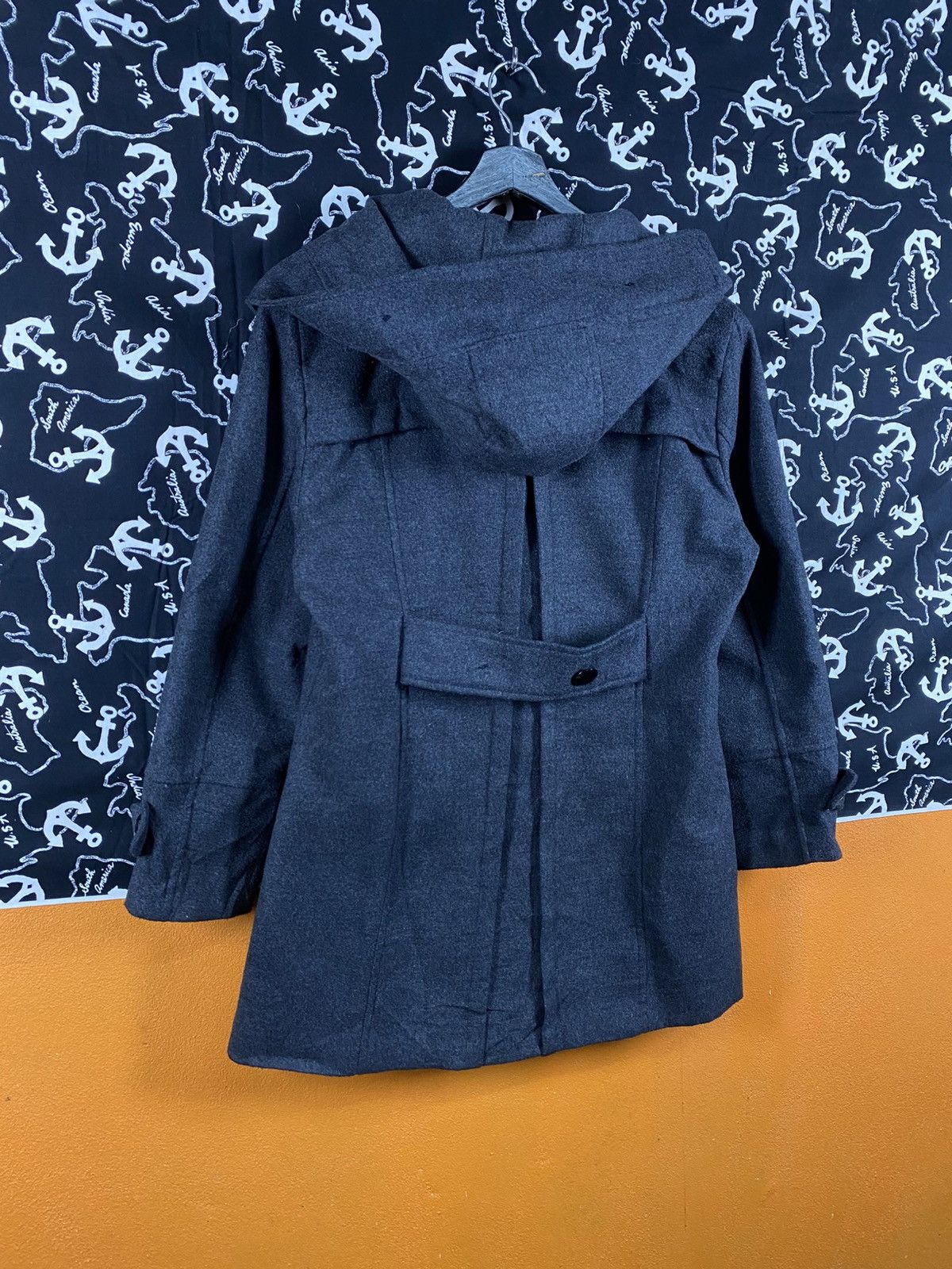 Japanese Brand Kayiaysu Hooded Wool Blend Coat Minimalist Outerwear Size M / US 6-8 / IT 42-44 - 9 Thumbnail