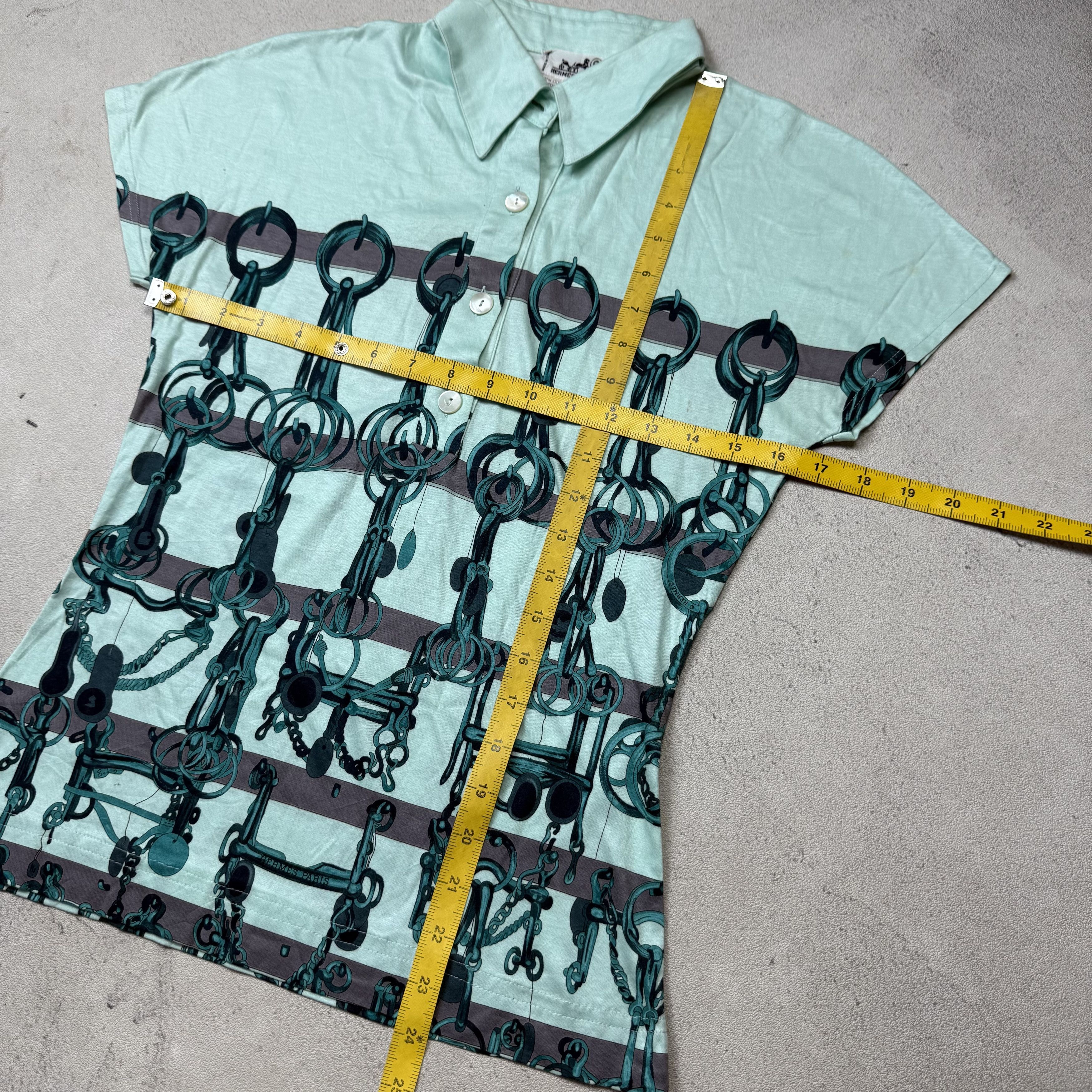 Hermes Vintage 90s Hermes Top Shirt Size M / US 6-8 / IT 42-44 - 10 Thumbnail