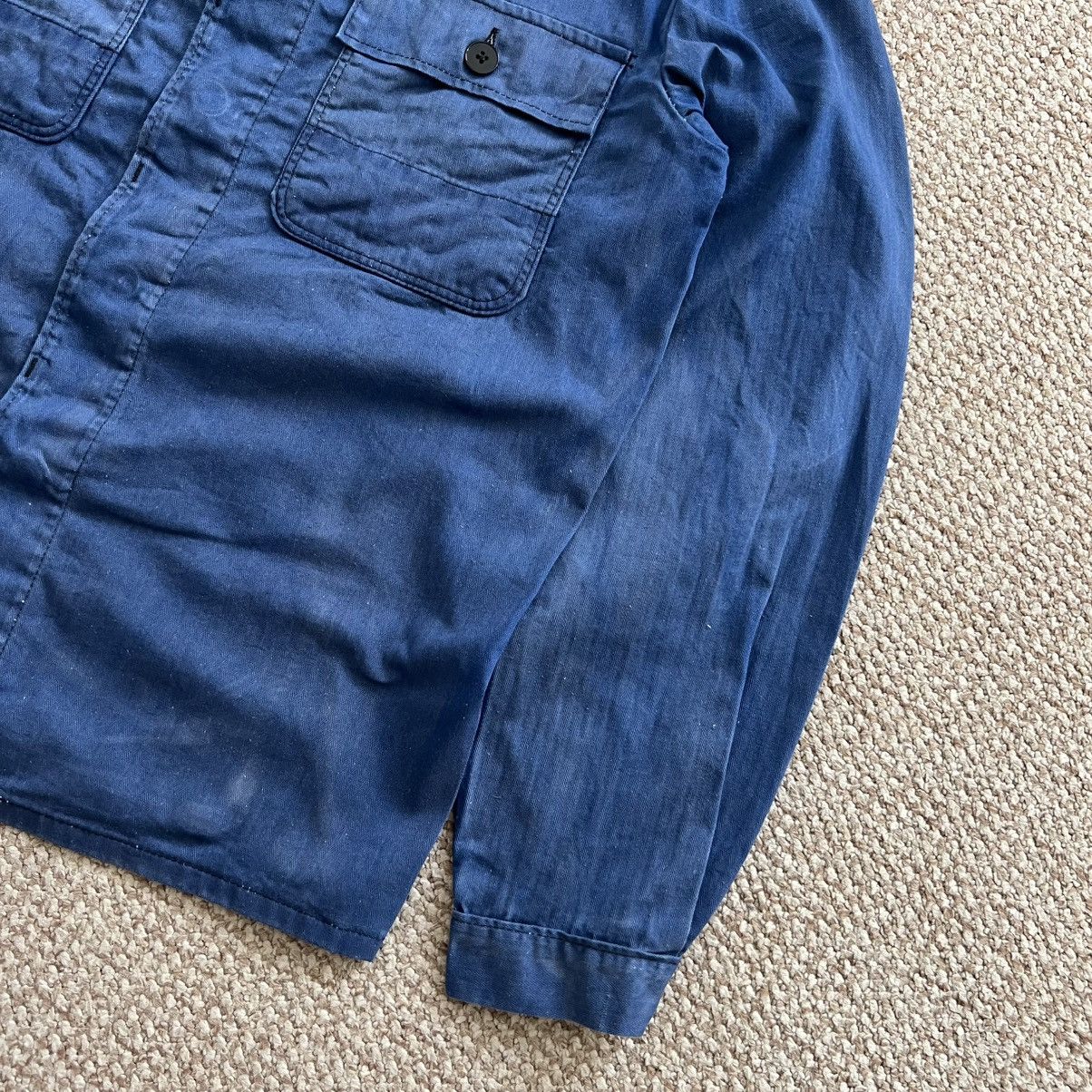 Le Laboureur German sun faded herringbone HBT work jacket Size US L / EU 52-54 / 3 - 6 Thumbnail