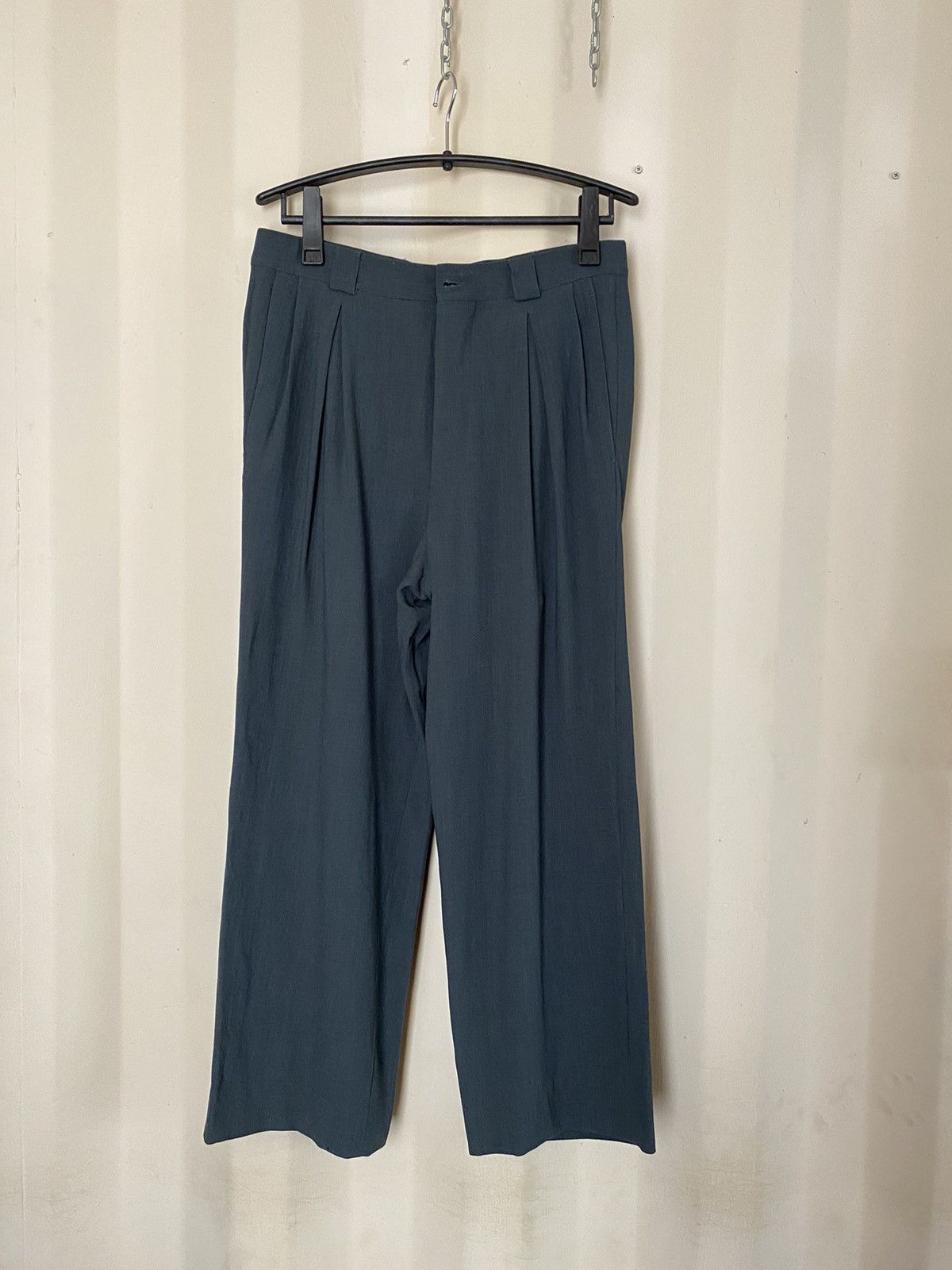 Giorgio Armani GIORGIO ARMANI Dark Green Formal Pants Size US 33 - 1 Thumbnail