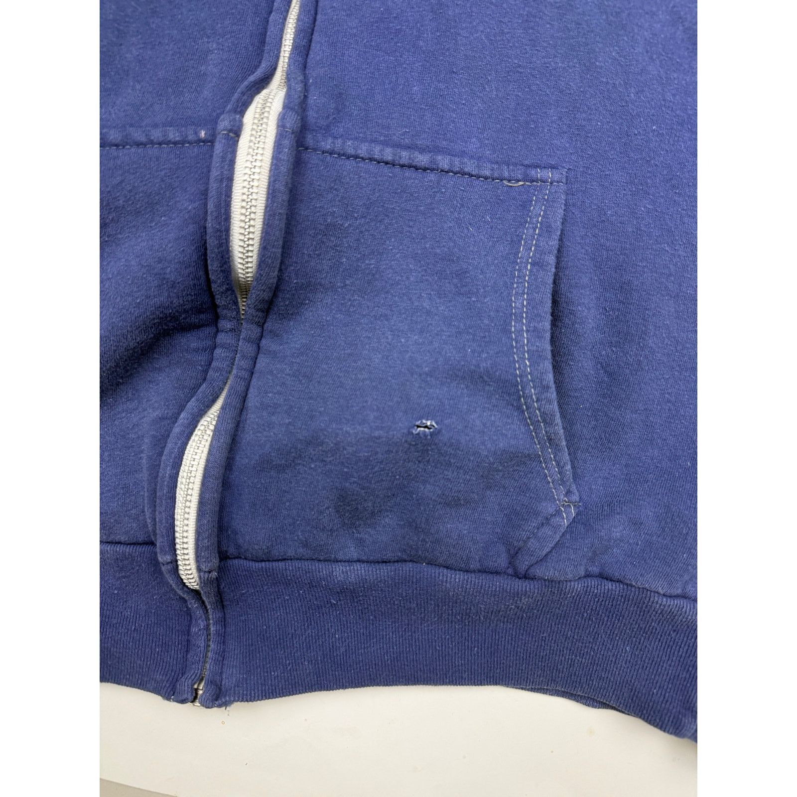 Vintage Vintage 80s Poplar Thermal Lined Blank Full Zip Hooded XS Size US XS / EU 42 / 0 - 7 Thumbnail