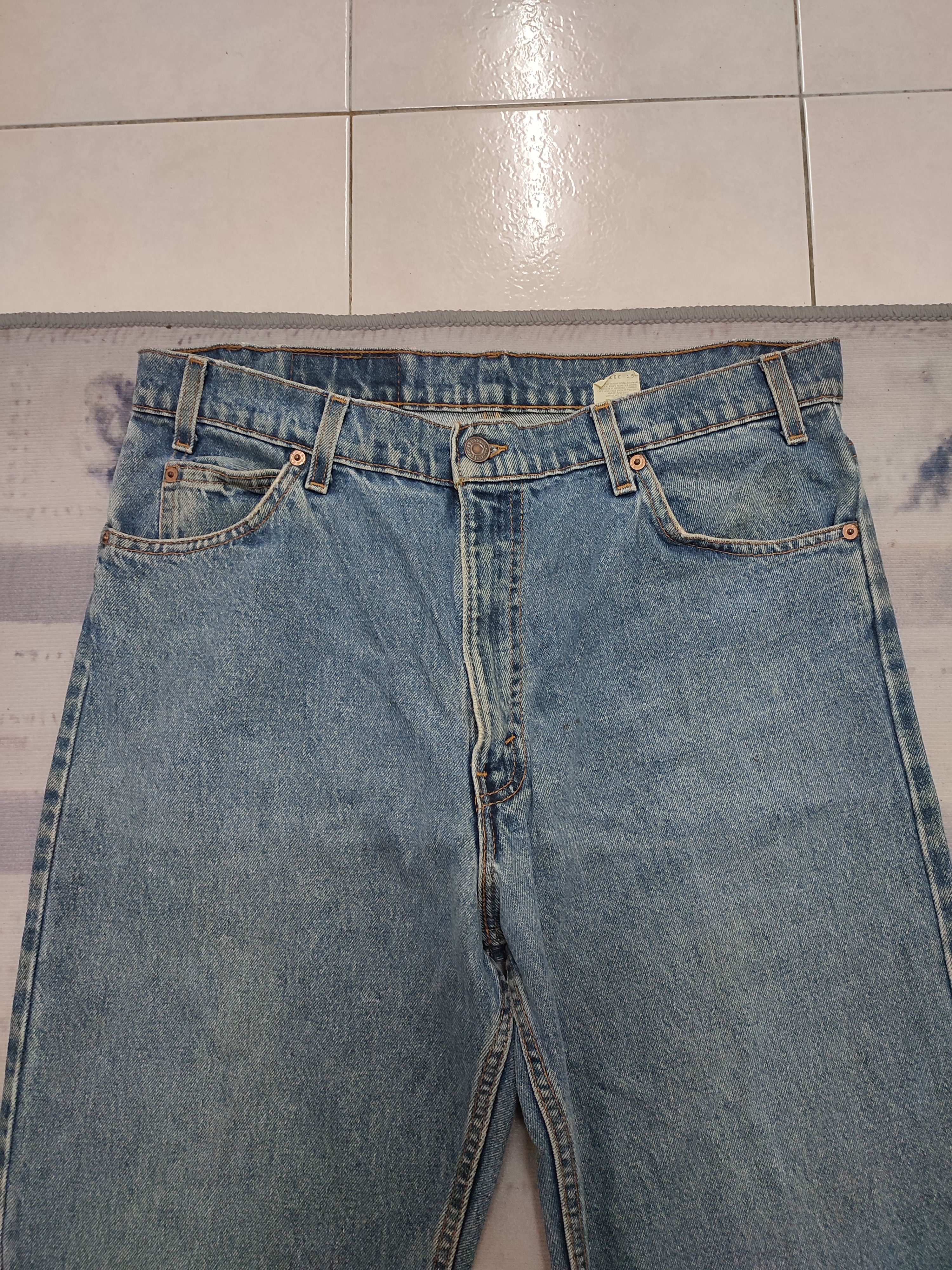 Levi's 💥 Vintage 💥550 Levi's Orange Tag Distressed Denim Size US 36 / EU 52 - 2 Thumbnail