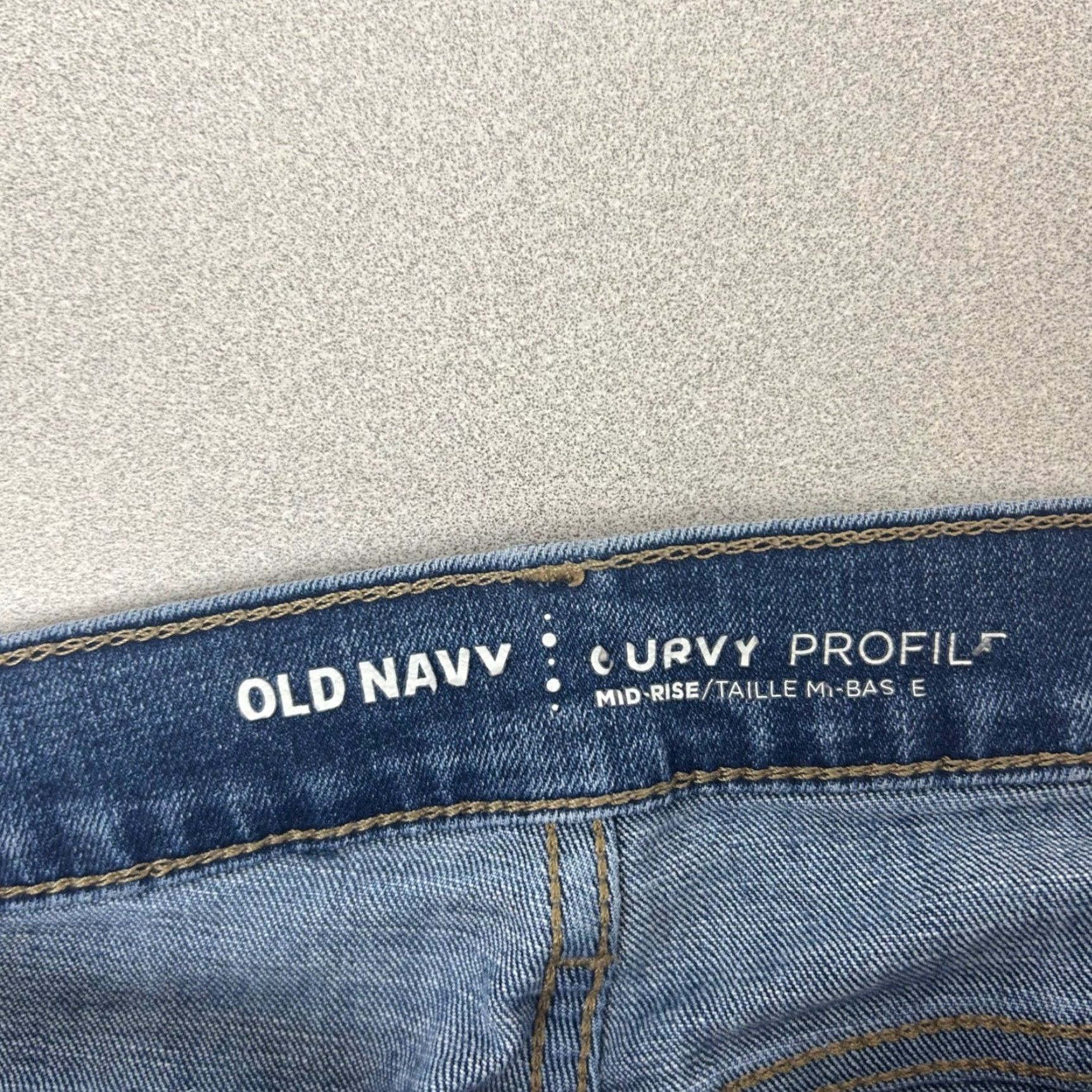 Old Navy Old Navy Curvy Skinny Jeans Womens 8 Medium Blue Distressed Darci Mid-Rise Jeans Size 30" / US 8 / IT 44 - 3 Thumbnail