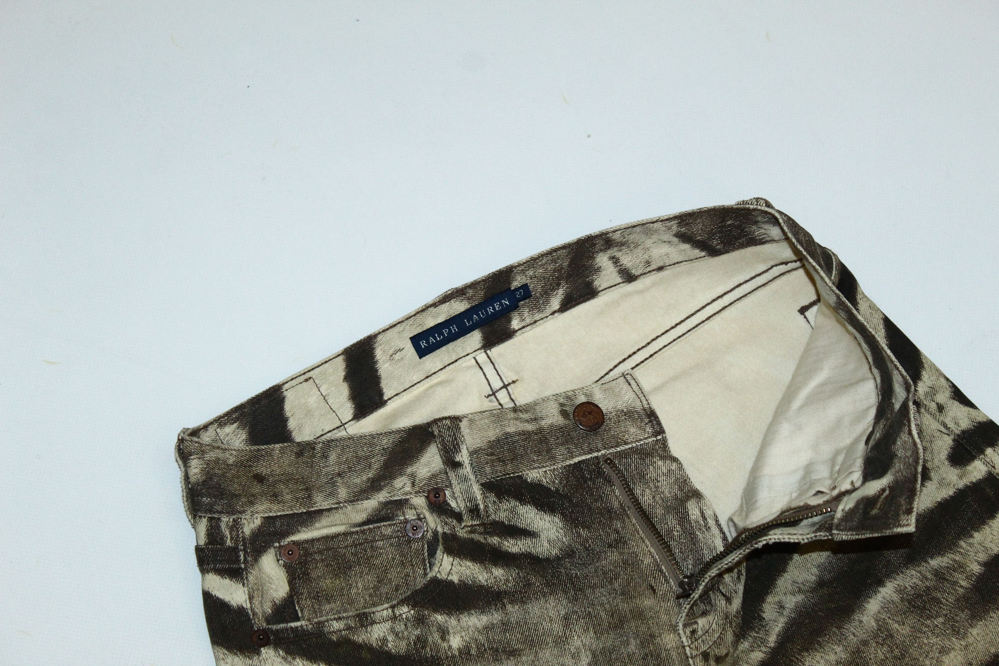 Ralph Lauren Ralph Lauren Skinny Zipper Cuff Animal Print Coated Jeans Size 27" / US 4 / IT 40 - 8 Thumbnail