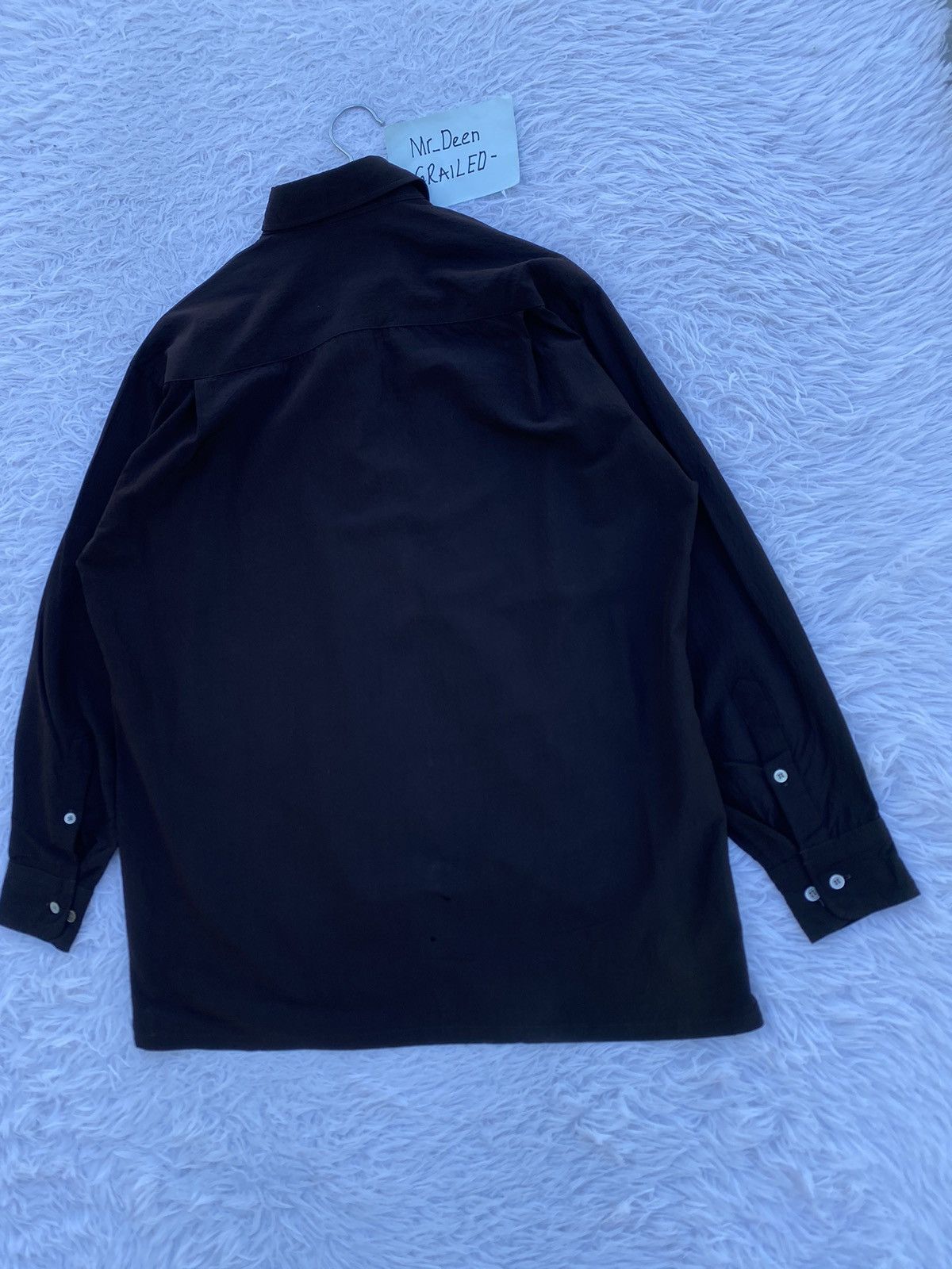 Yohji Yamamoto Rare Vintage 90s Yohji Yamamoto 50% Soie SILK Button Shirt Size US L / EU 52-54 / 3 - 19 Thumbnail