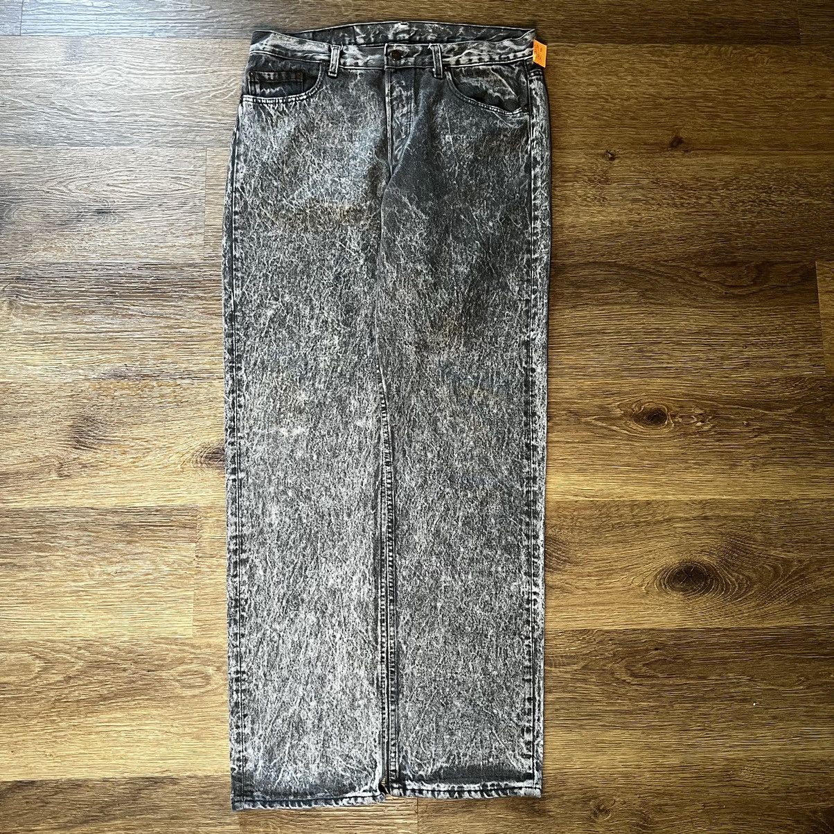 Levi's × Vintage Black Acid wash Vintage Levi's Size US 34 / EU 50 - 1 Thumbnail