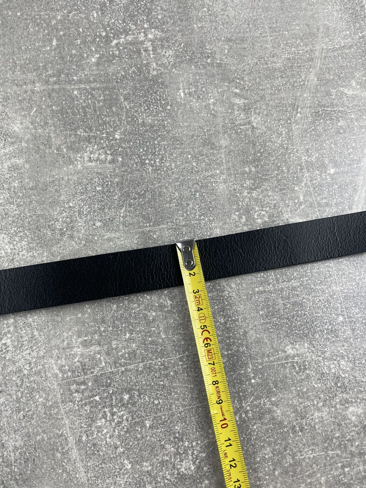 Diesel Diesel 1978 Black Minimalist Leather Studded Slim Belt Size ONE SIZE - 6 Thumbnail