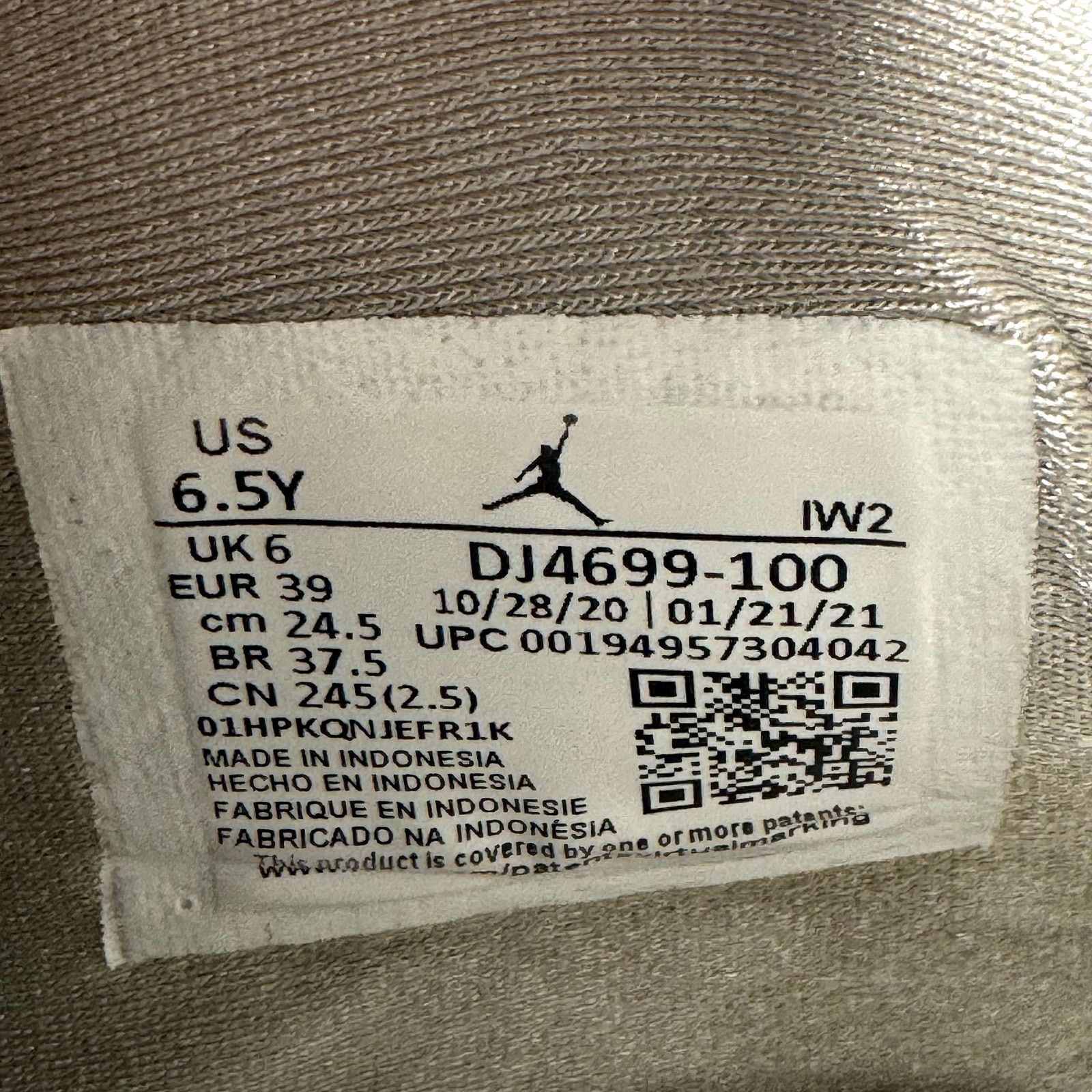 Jordan Brand × Nike Size 6.5 - Nike Air Jordan 4 Retro GS White Oreo Men's Shoes Size US 6.5 / EU 39-40 - 8 Thumbnail
